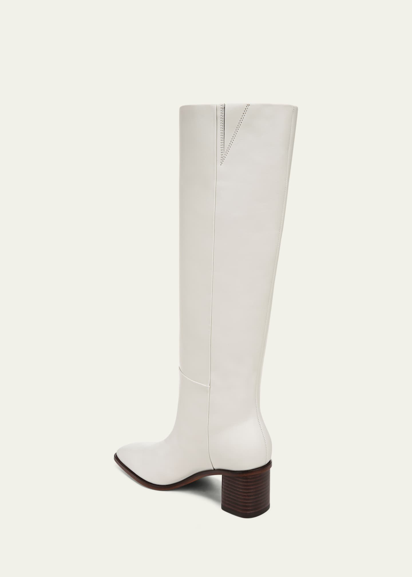 Vince Gerrie Leather Square-Toe Knee Boots Image 3 of 4