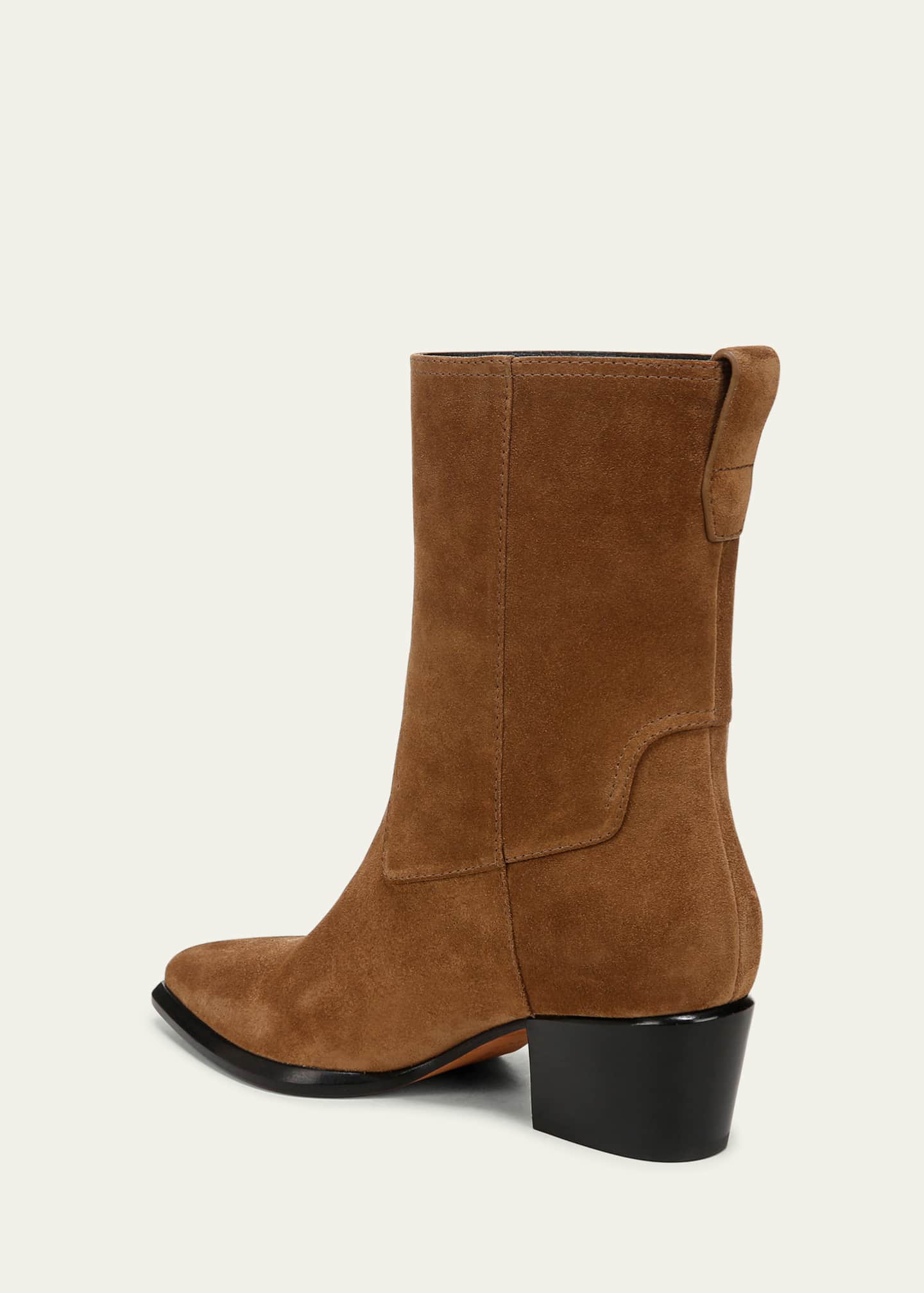 Vince Arlington Western Suede Ankle Boots Image 2 of 2