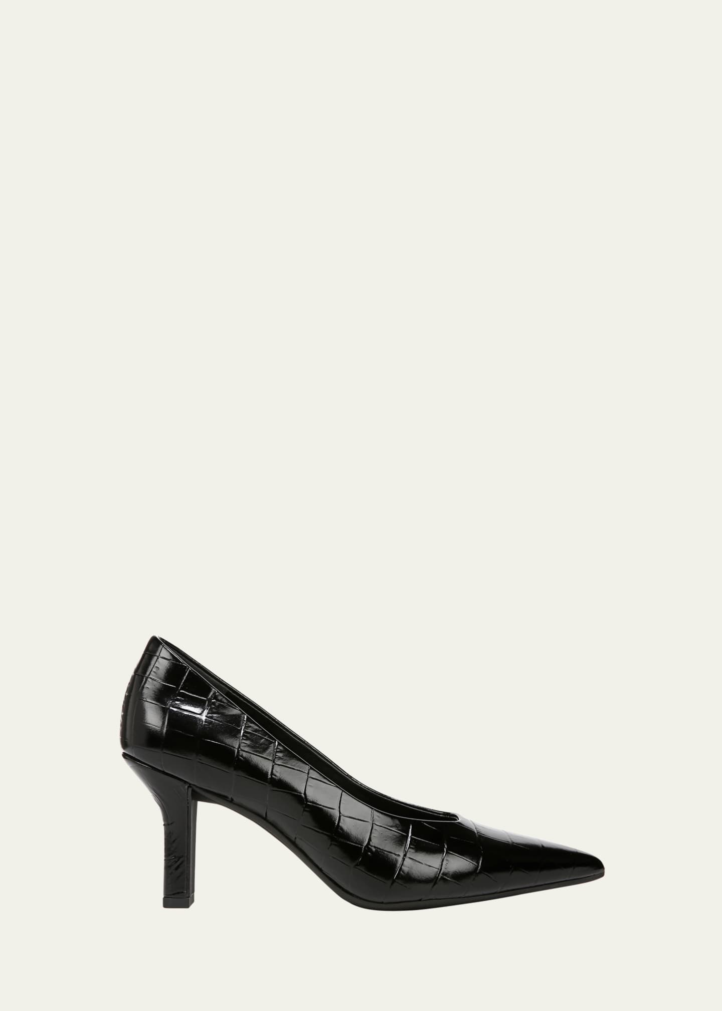 Vince Diane Croco-Embossed Pumps Image 1 of 2