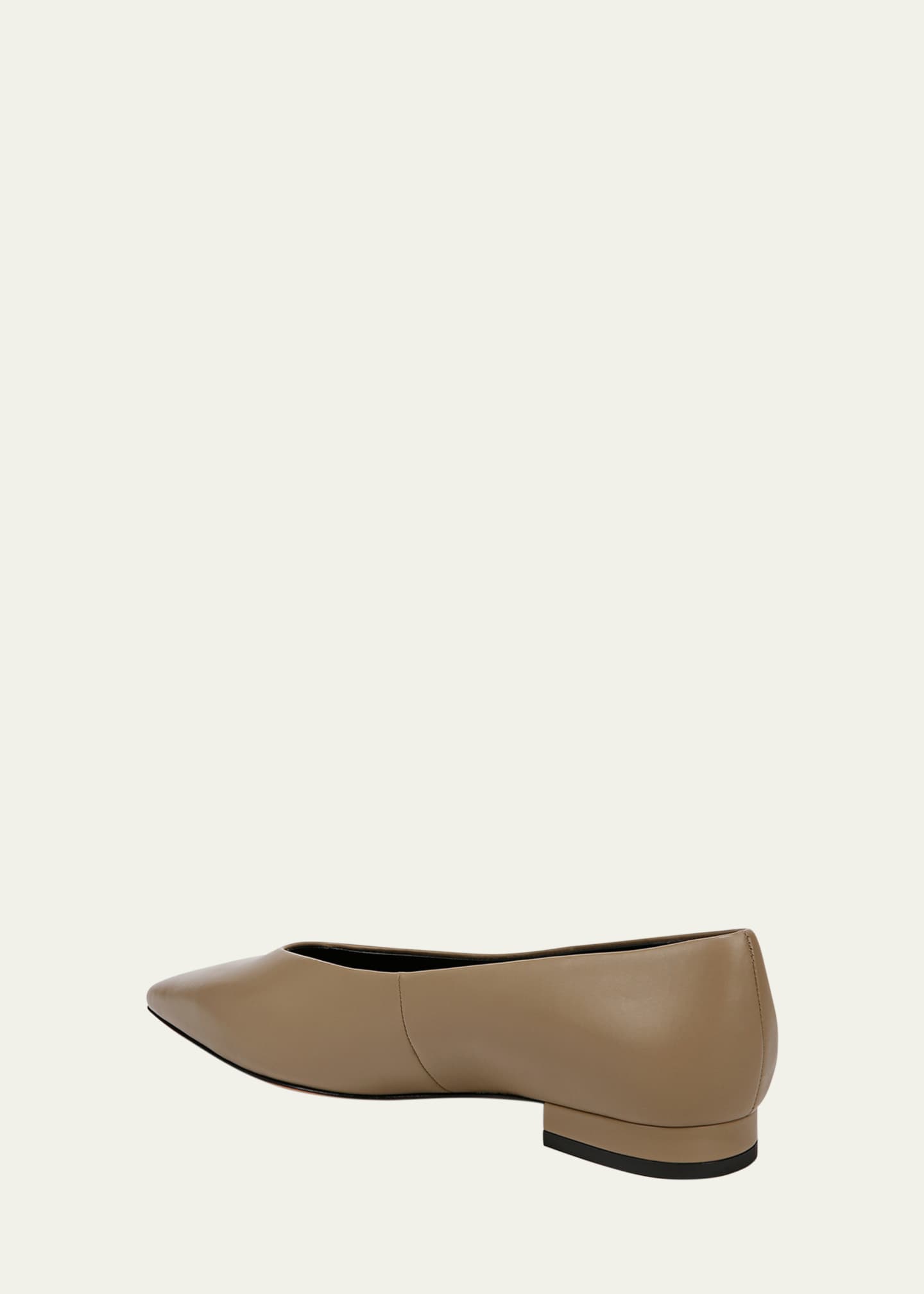 Vince Isabel Leather Point-Toe Ballerina Flats Image 3 of 4