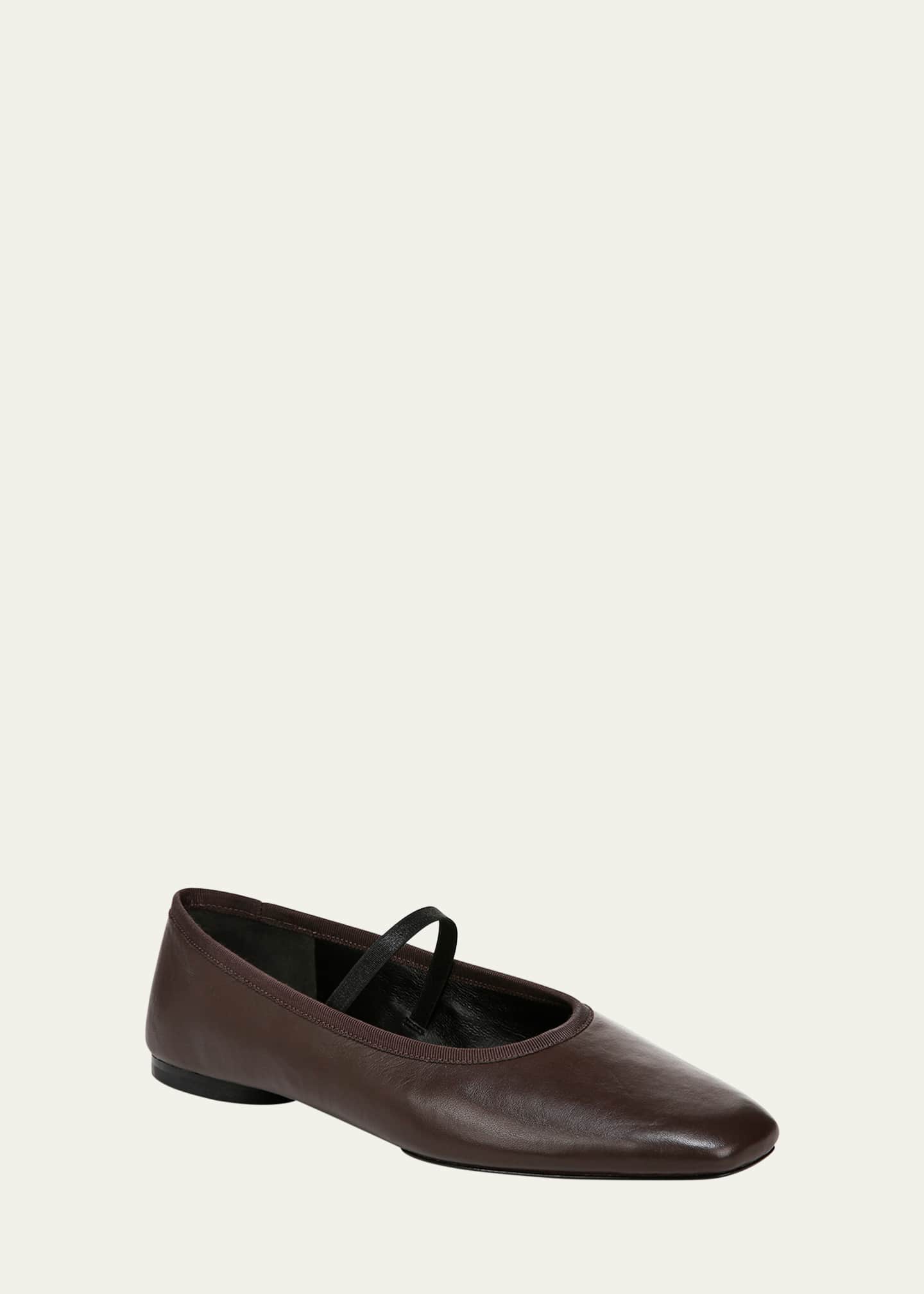 Vince Vivian Leather Mary Jane Ballerina Flats Image 2 of 4