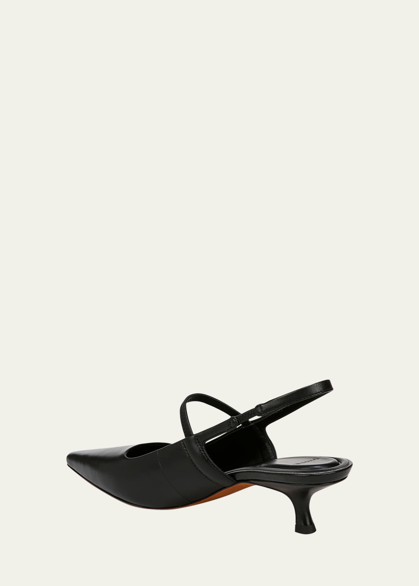 Vince Slingback Pointed Leather Sandals Image 3 of 4