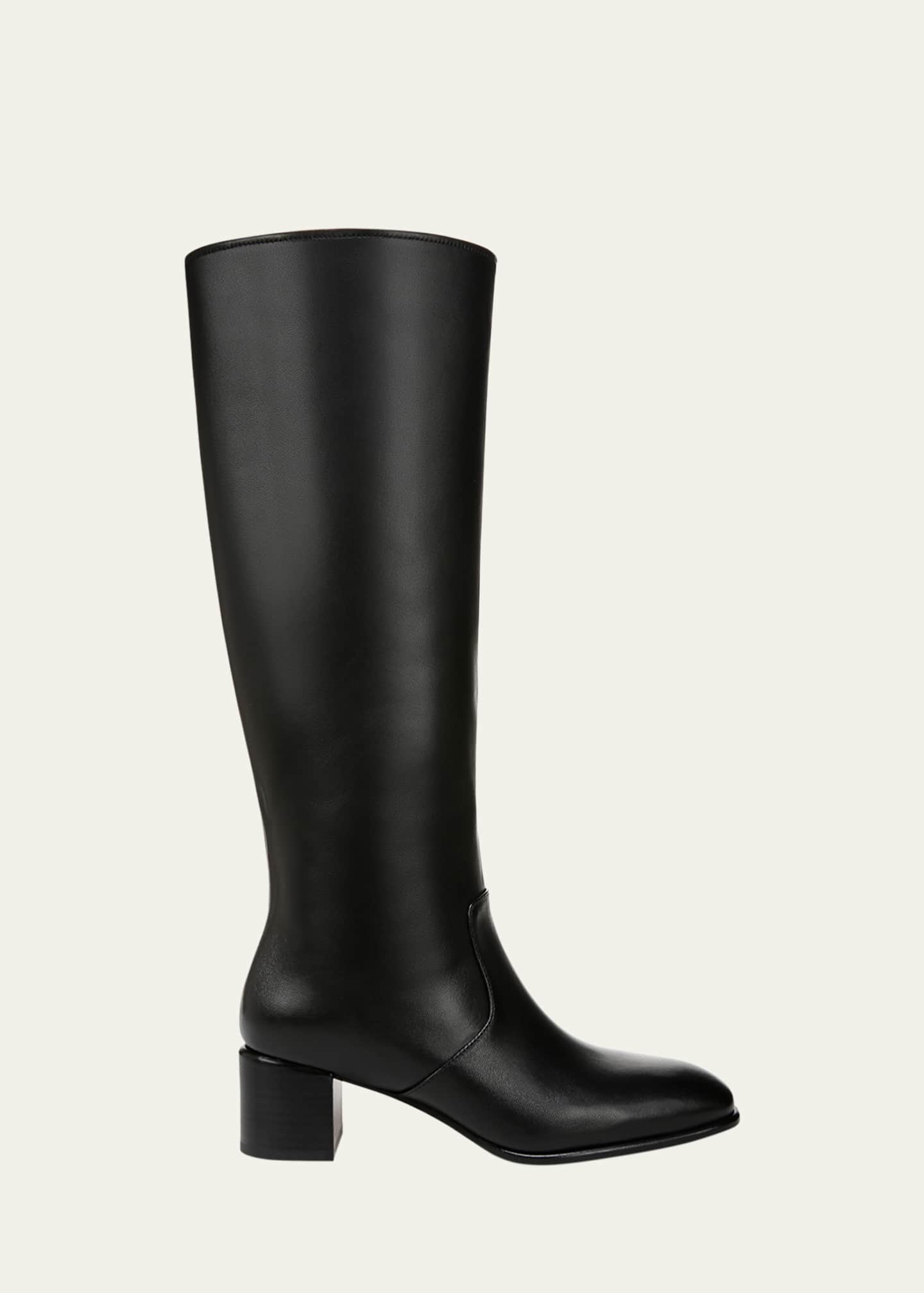 block heel knee boots