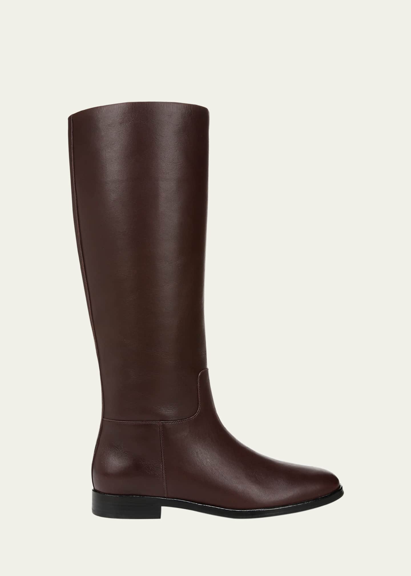 Vince Knee-High Calf Leather Boots Wide Calf Image 1 of 5