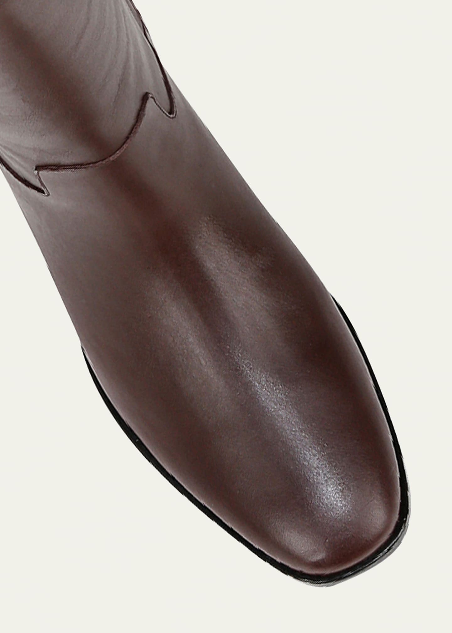Vince Knee-High Calf Leather Boots Wide Calf Image 4 of 5