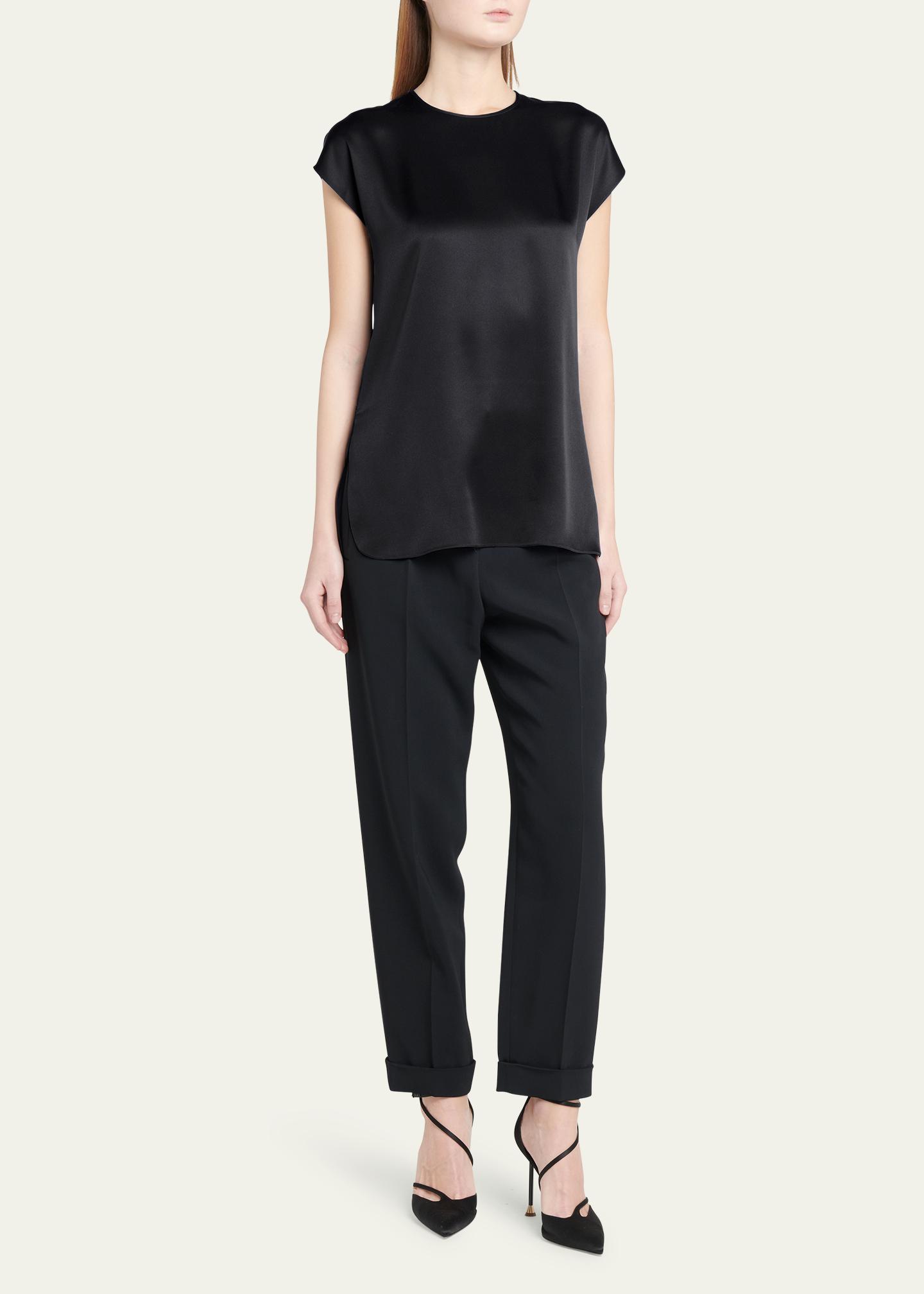 Giorgio Armani Eggshell Silk Blouse