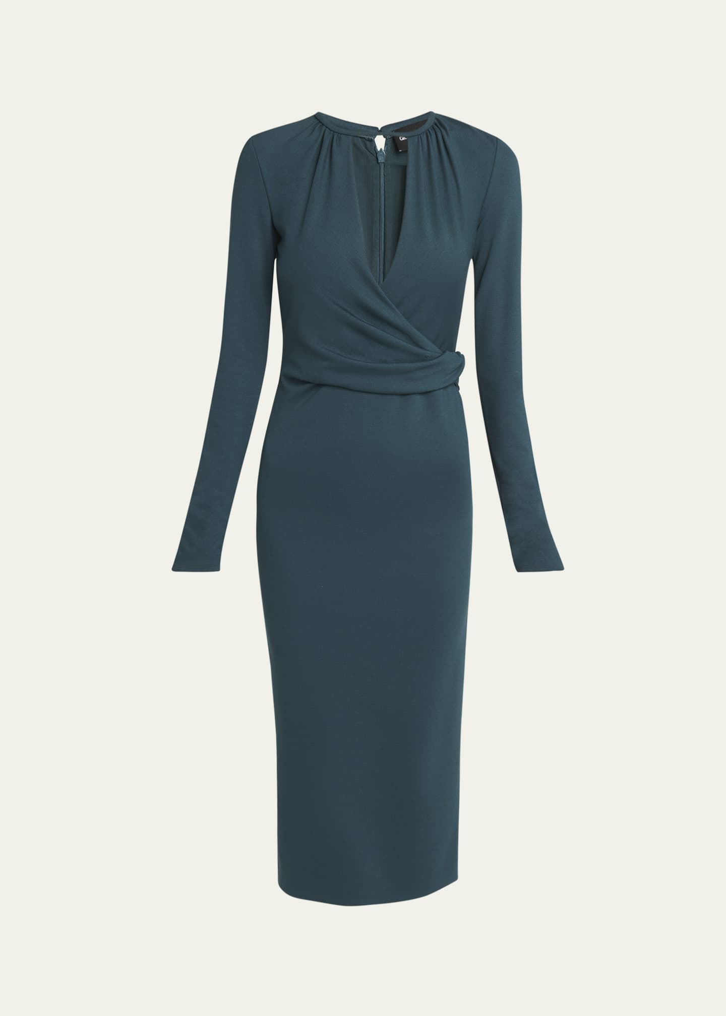 Giorgio Armani Keyhole Milano Jersey Sheath Dress Image 1 of 5