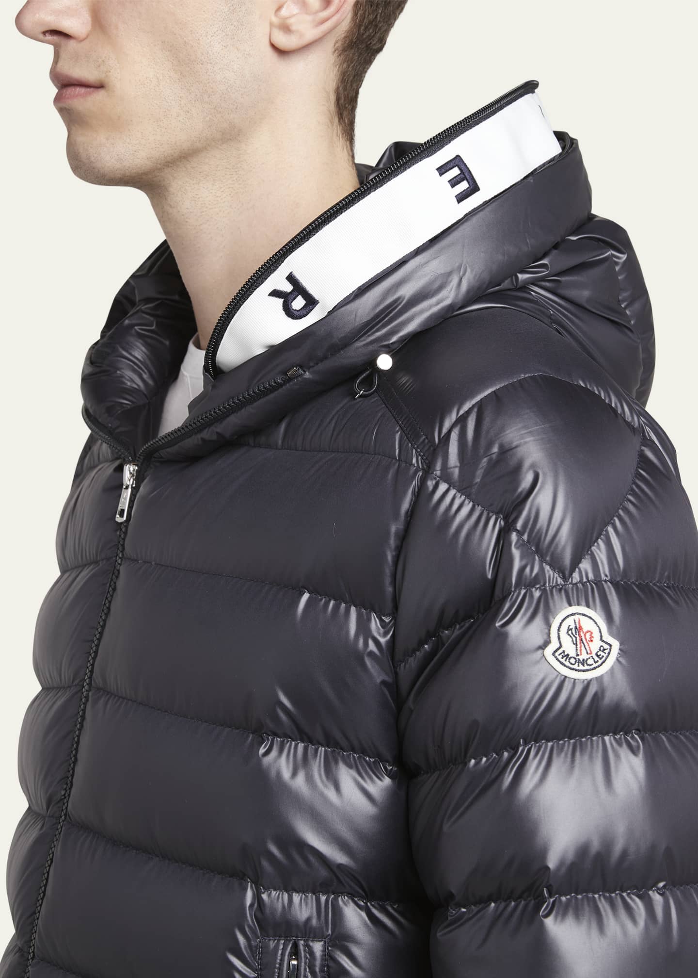 Moncler Men's Besines Hooded Down Jacket Image 5 of 5