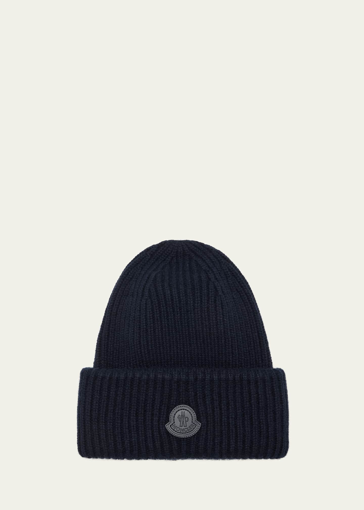 Moncler Men's Ribbed Cashmere Beanie