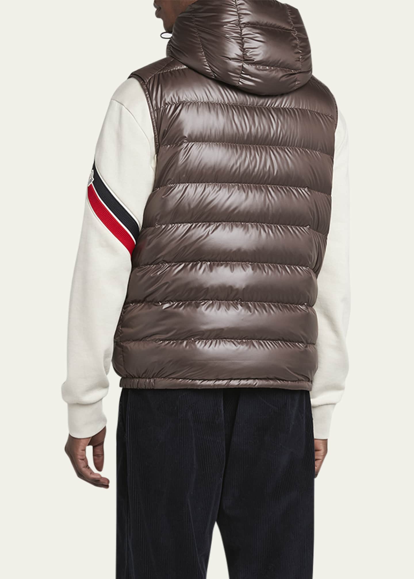 Moncler lanoux hooded gilet hot sale
