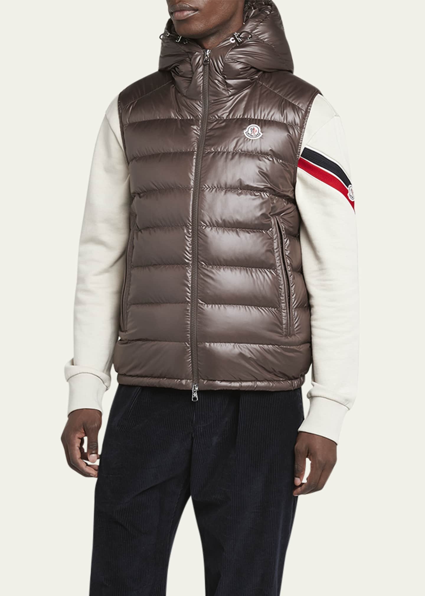 Moncler Men's Barant Hooded Puffer Vest - Bergdorf Goodman