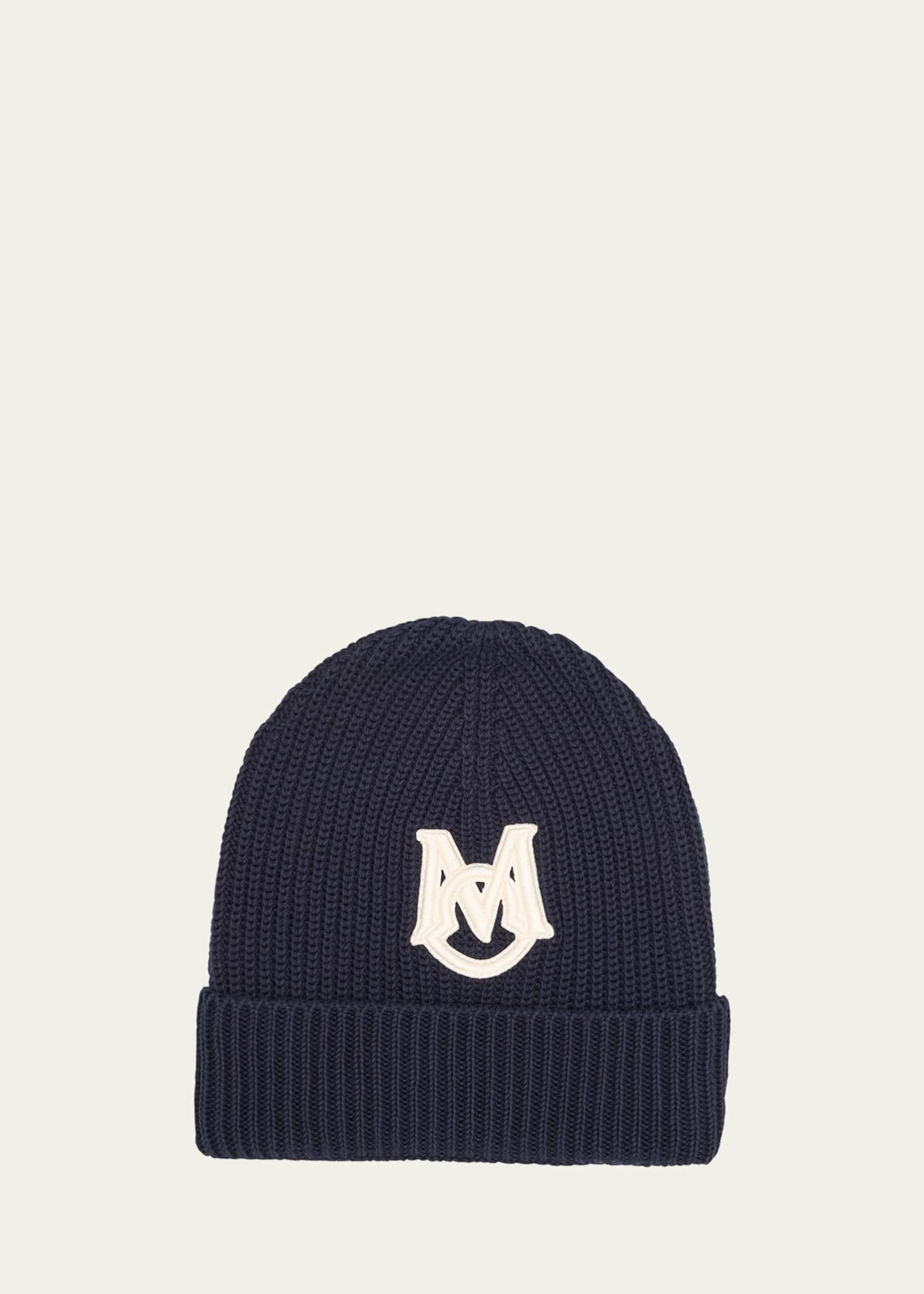 Moncler Men's Interlock Logo Beanie