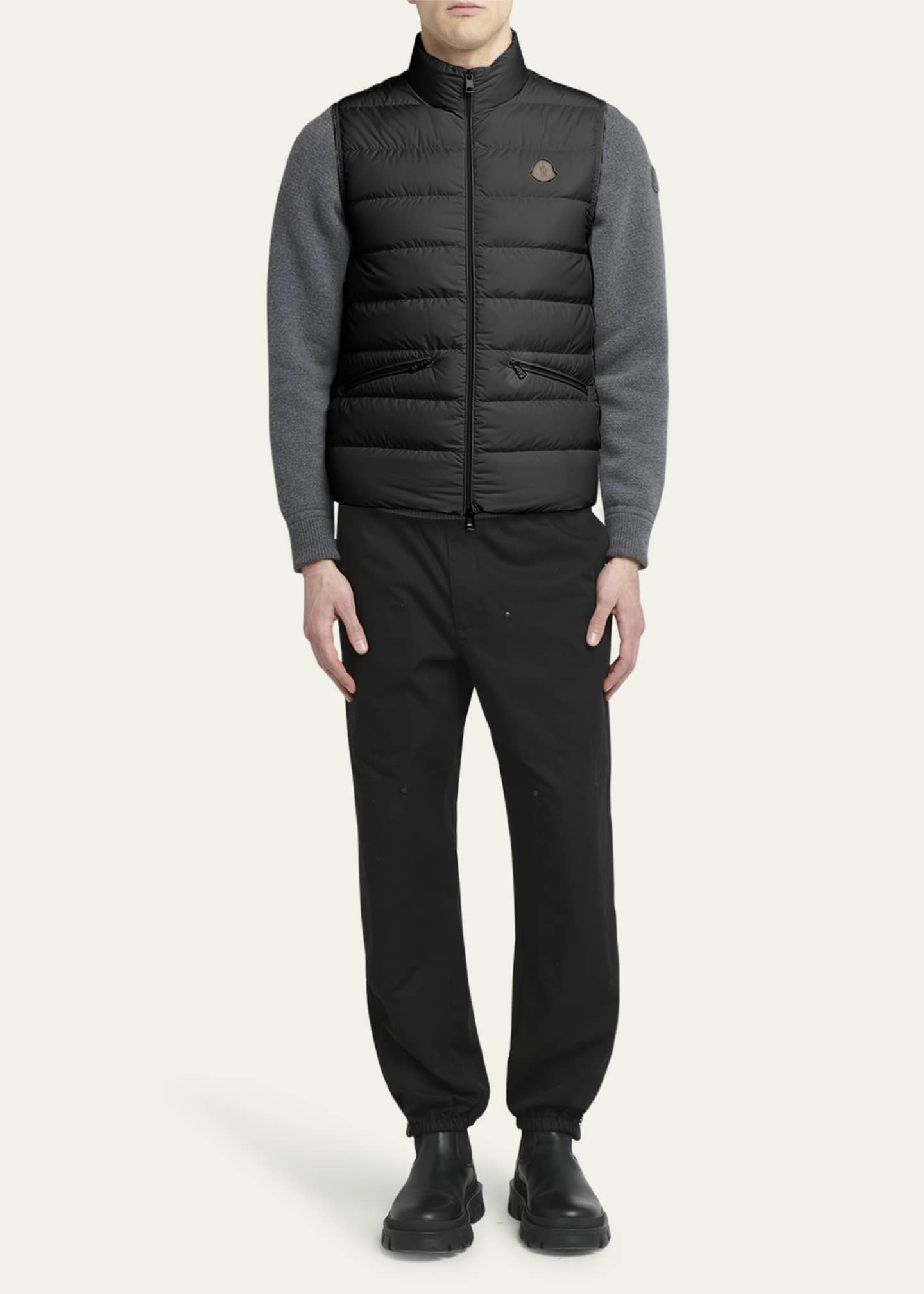 Moncler Men's Treompan Down Puffer Vest Image 2 of 5