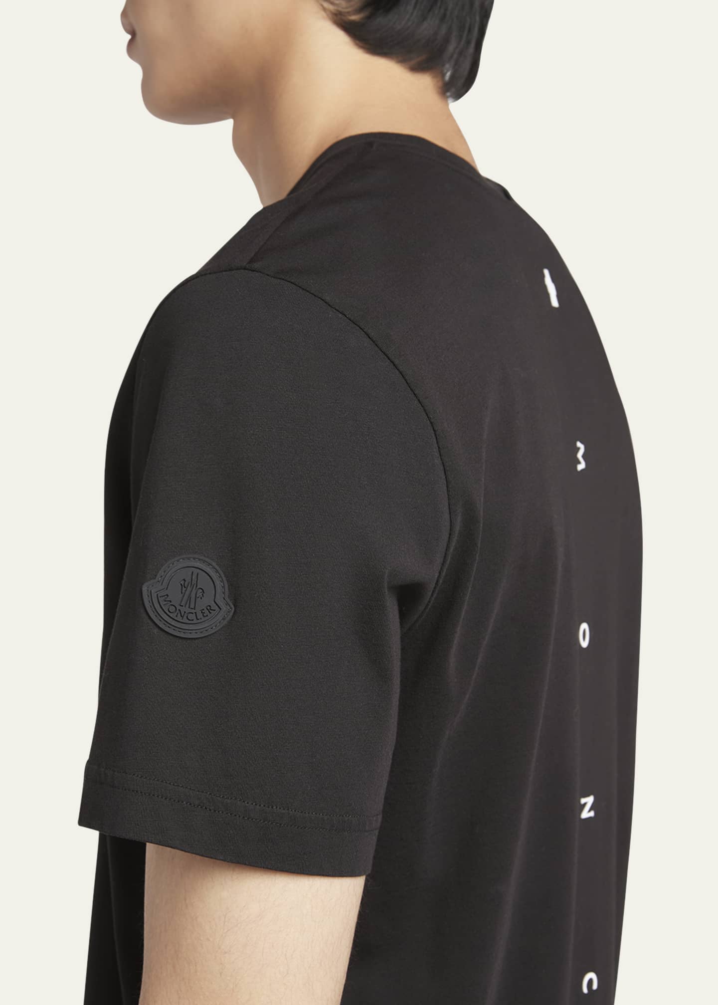 Moncler Men's Basic Logo T-Shirt - Bergdorf Goodman