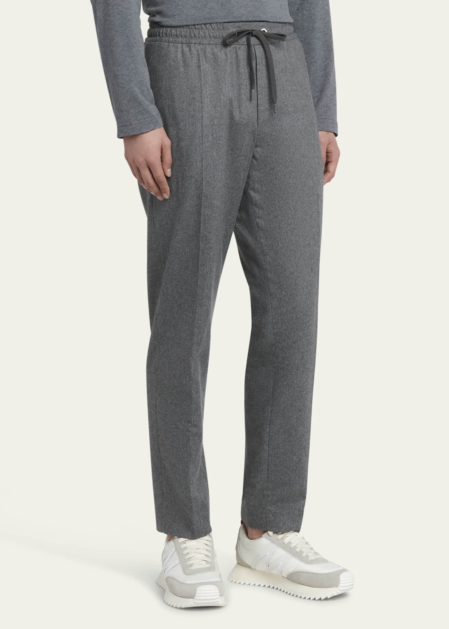 Moncler Men's Cashmere Tapered Trousers Image 4 of 5