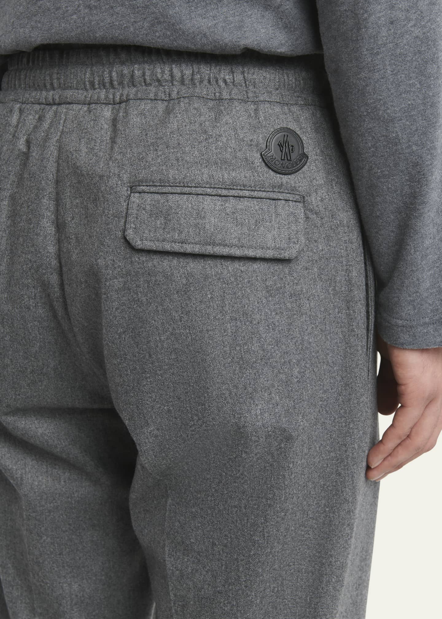 Moncler Men's Cashmere Tapered Trousers Image 5 of 5