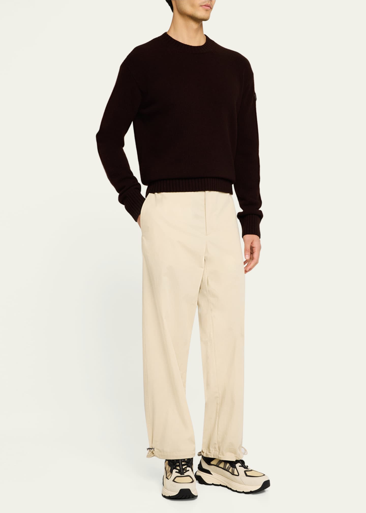 Moncler Men's Wool-Cashmere Sweater Image 2 of 5