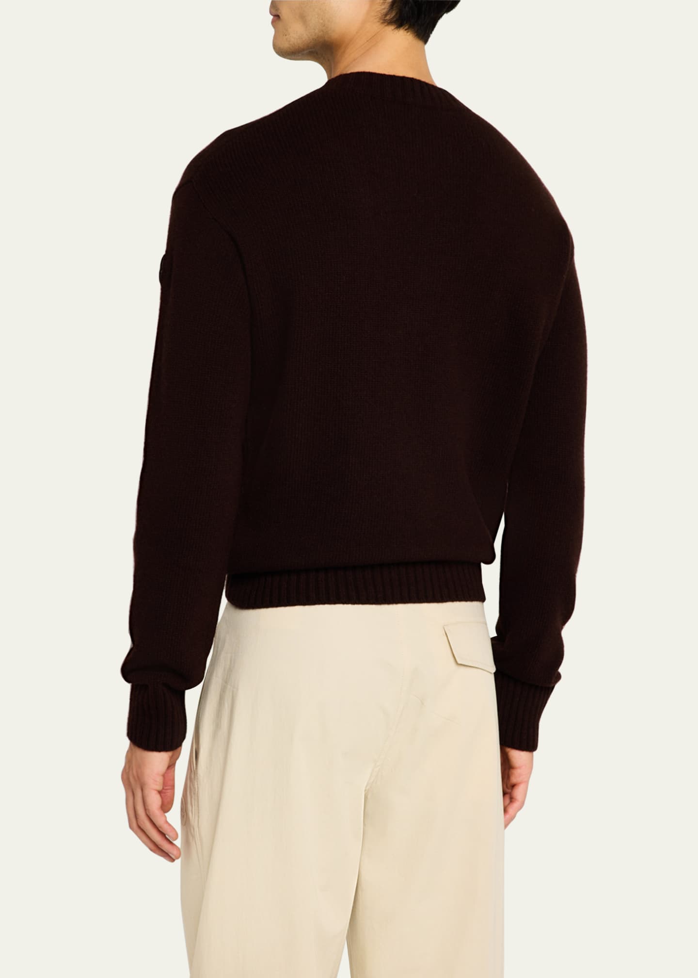 Moncler Men's Wool-Cashmere Sweater Image 3 of 5