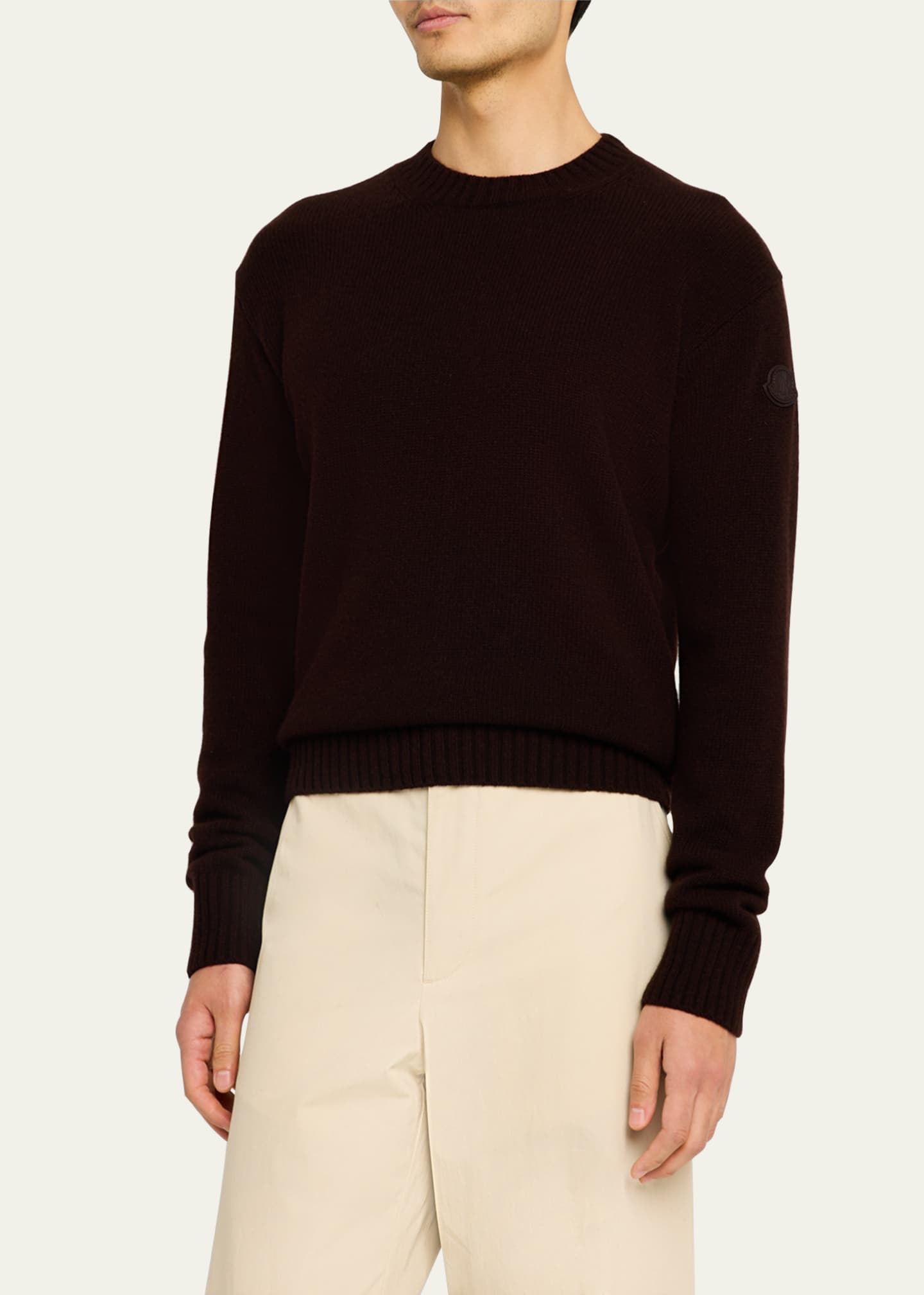 Moncler Men's Wool-Cashmere Sweater Image 4 of 5