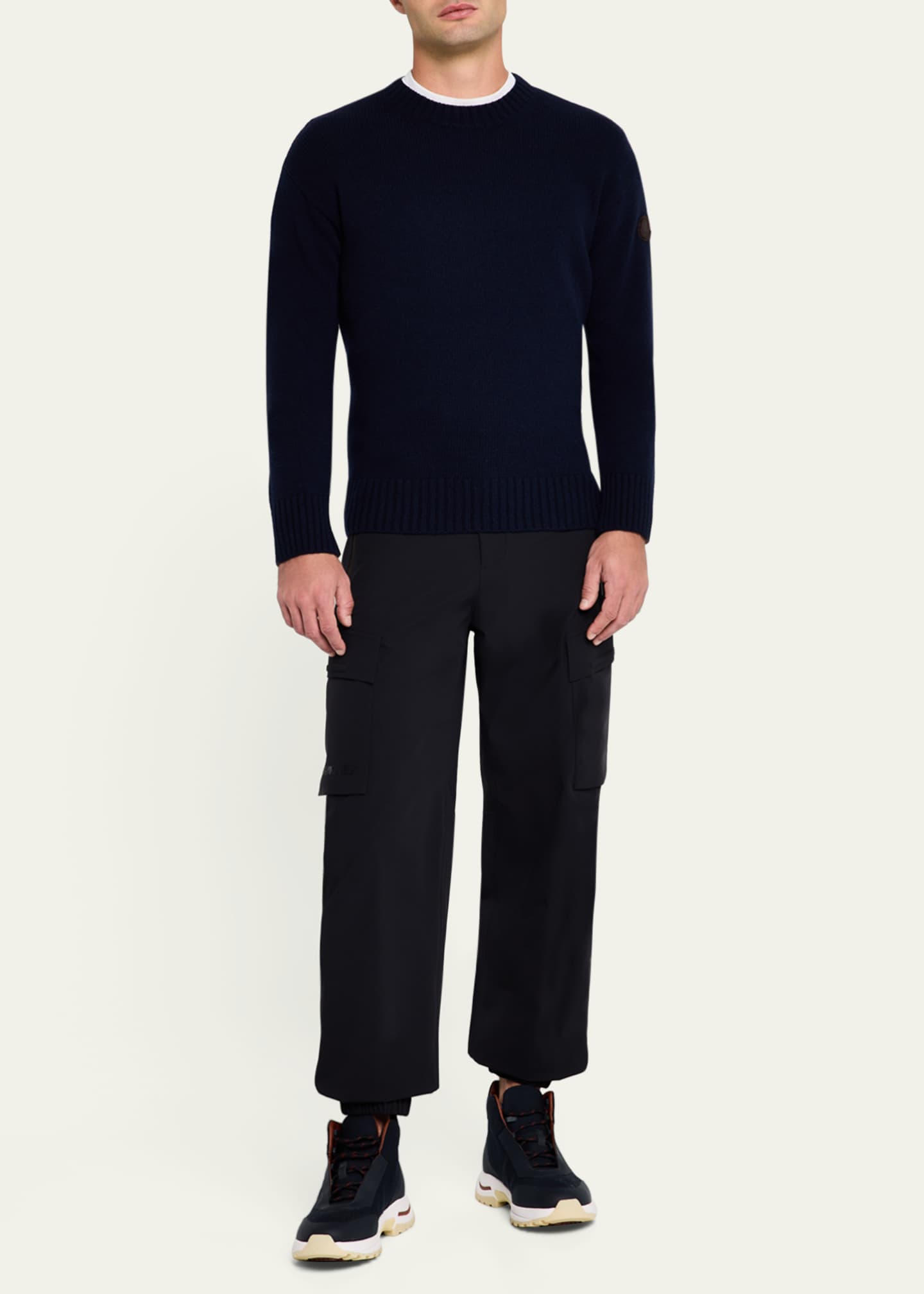 Moncler Men's Wool-Cashmere Sweater Image 2 of 5
