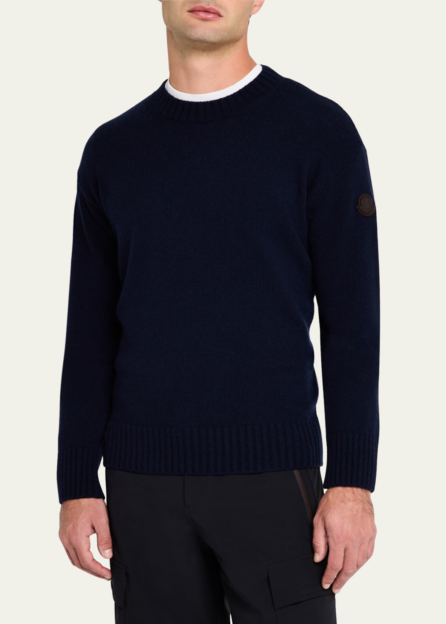 Moncler Men's Wool-Cashmere Sweater Image 4 of 5