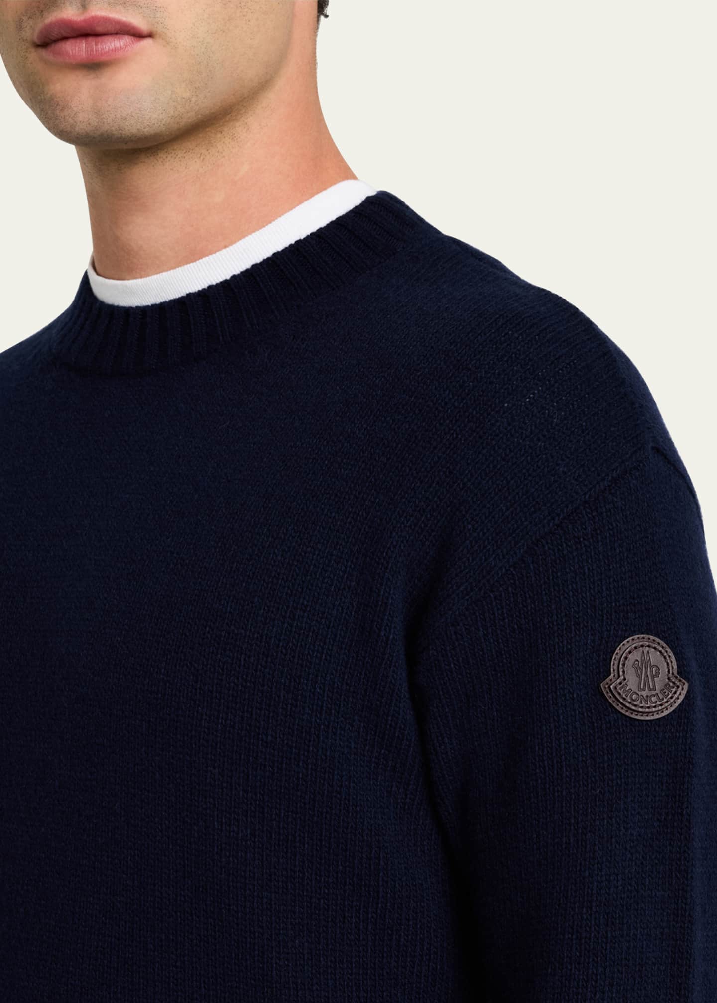 Moncler Men's Wool-Cashmere Sweater Image 5 of 5