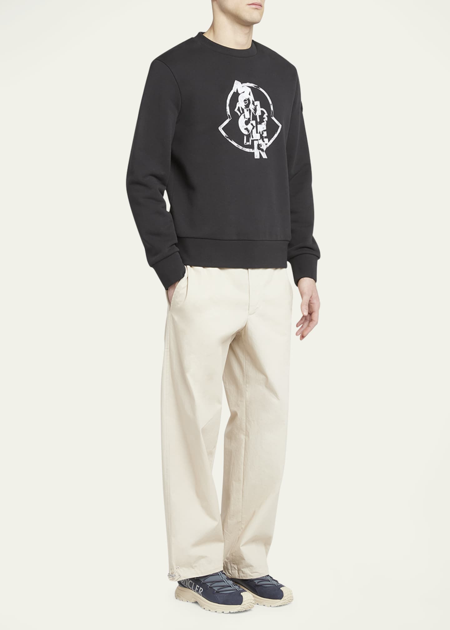Moncler Men's Logo Graphic Sweatshirt Image 2 of 5