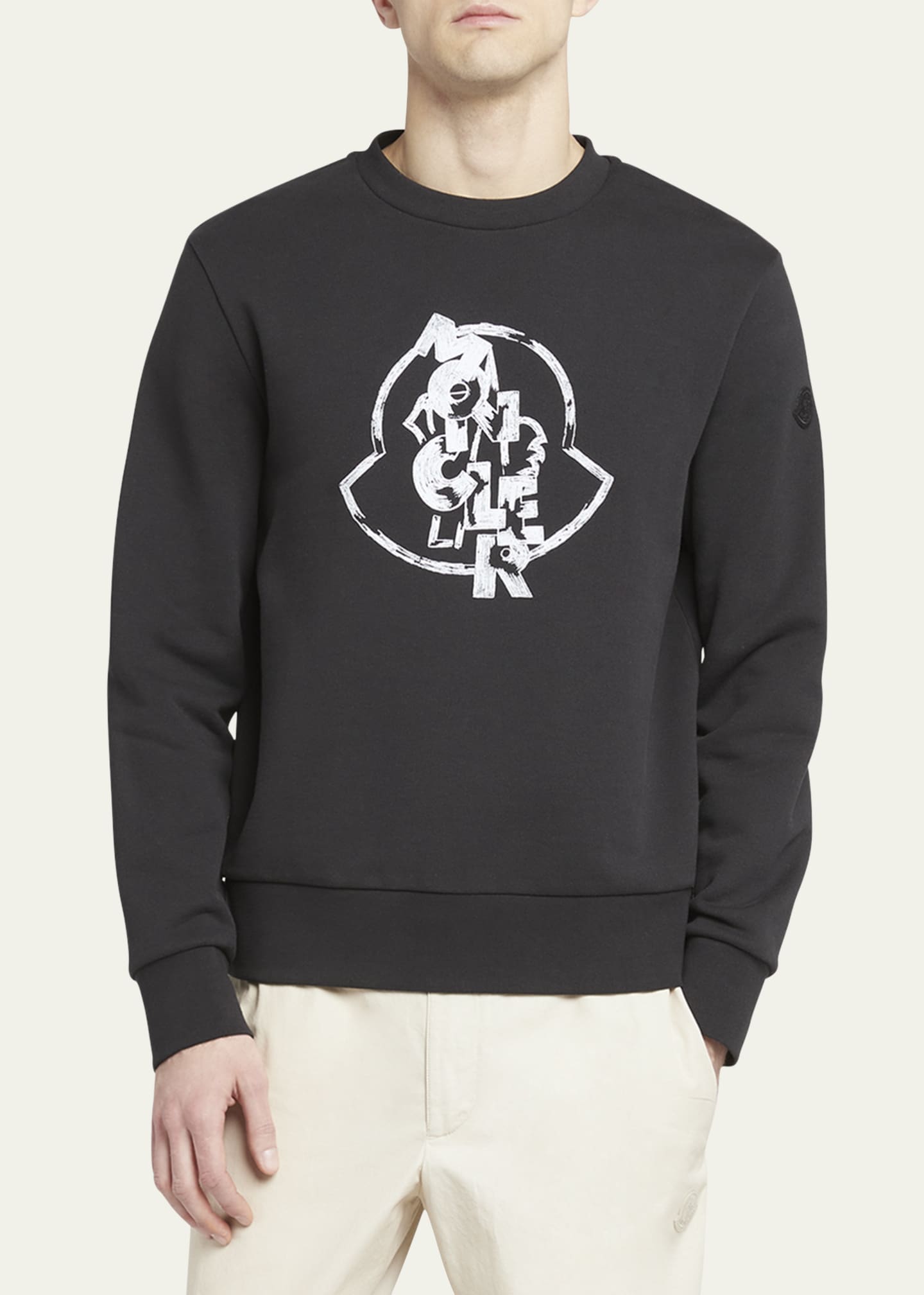 Moncler Men's Logo Graphic Sweatshirt Image 4 of 5