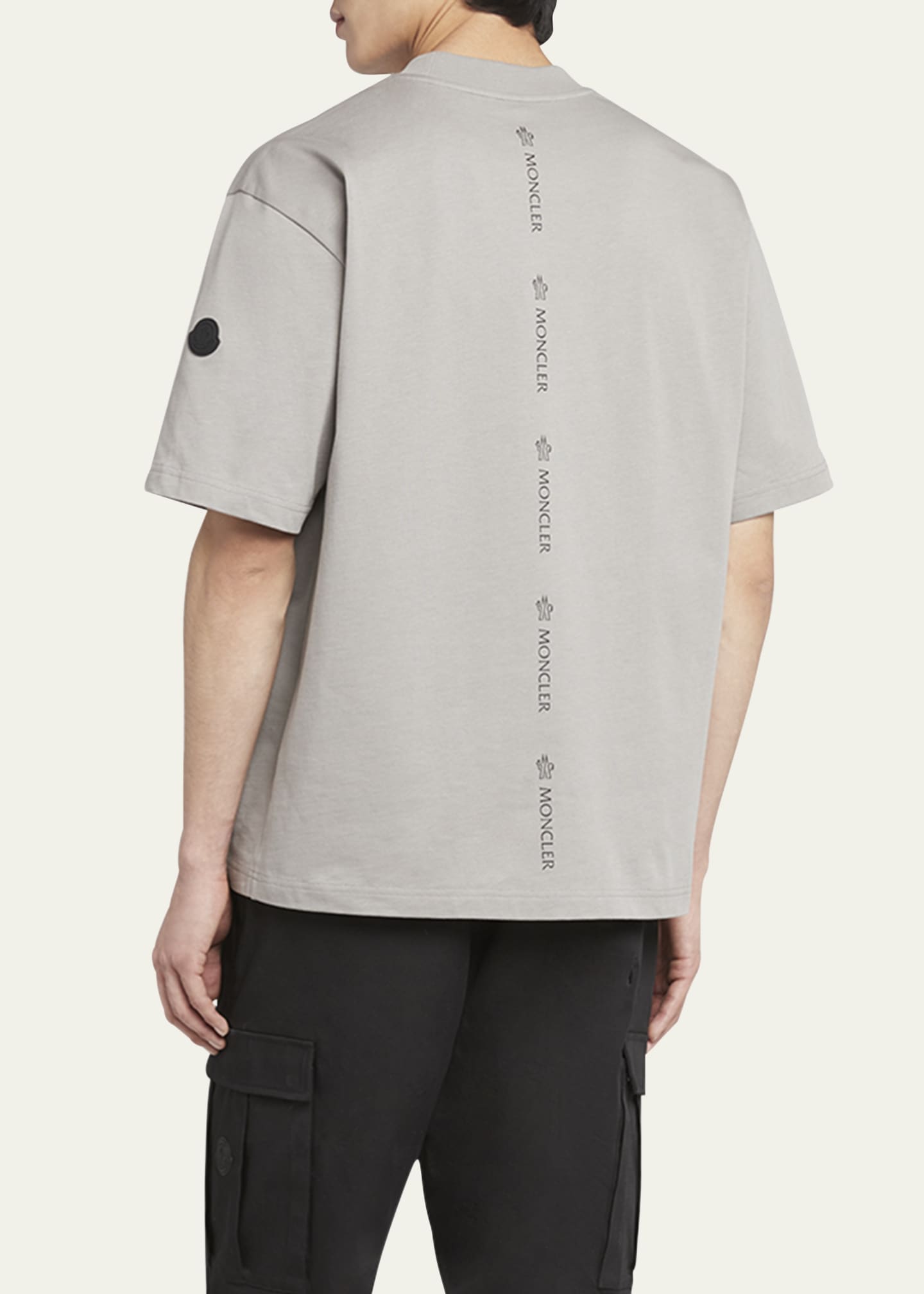 Moncler Men's Logo Short-Sleeve T-Shirt Image 3 of 5
