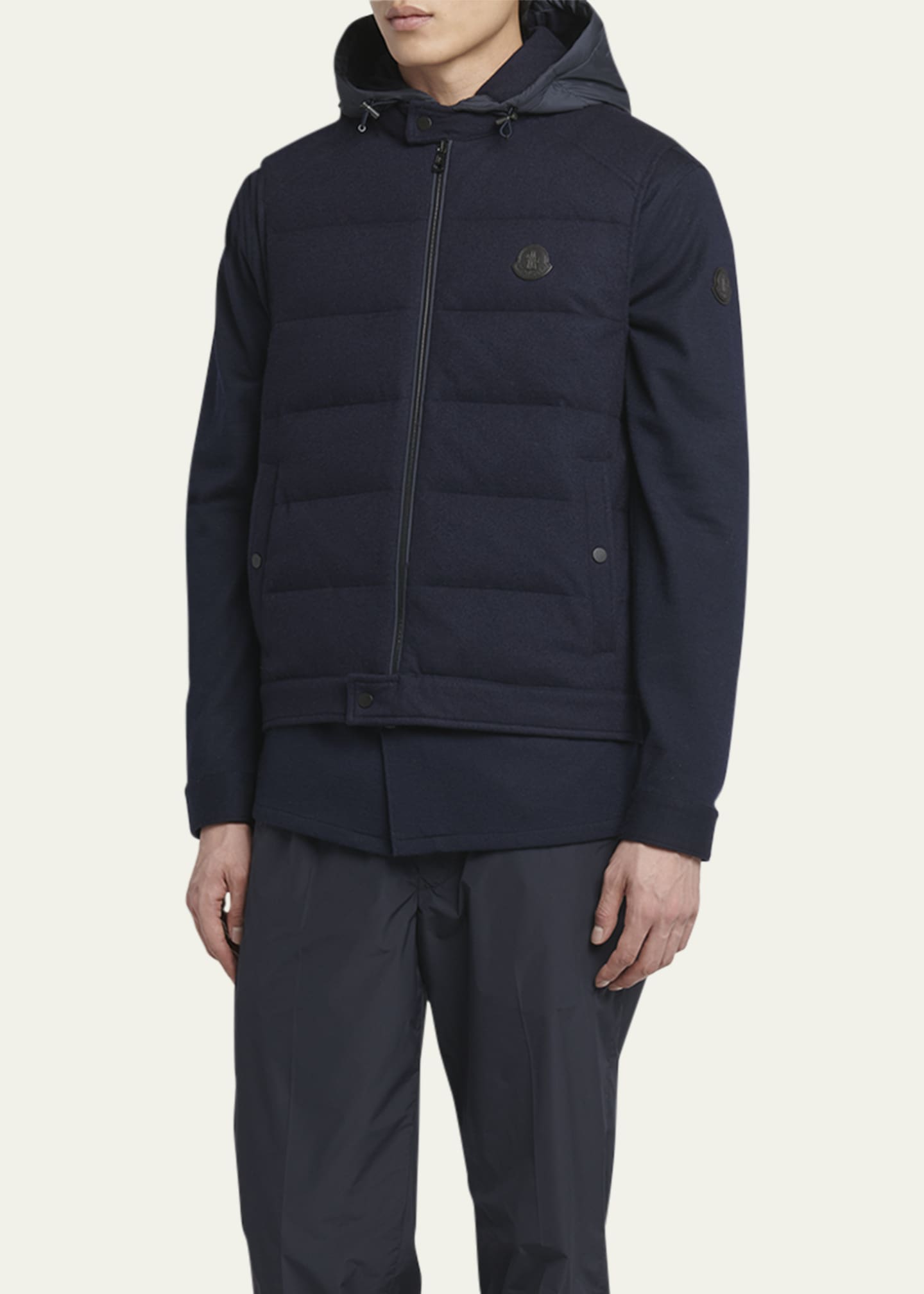 Moncler Men's Rezila Cashmere Down Vest Image 4 of 5