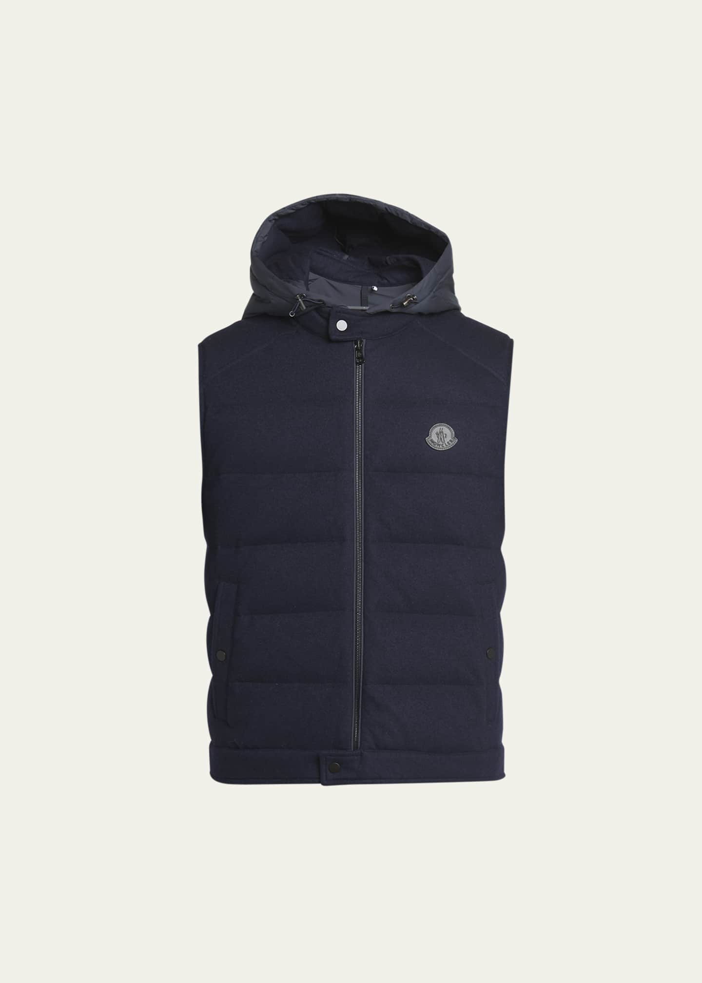 Moncler Men's Rezila Cashmere Down Vest Image 1 of 5