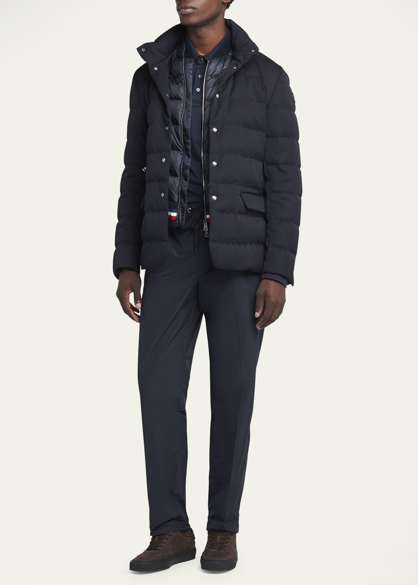 Moncler Men's Bess Down Blazer Jacket Image 2 of 5