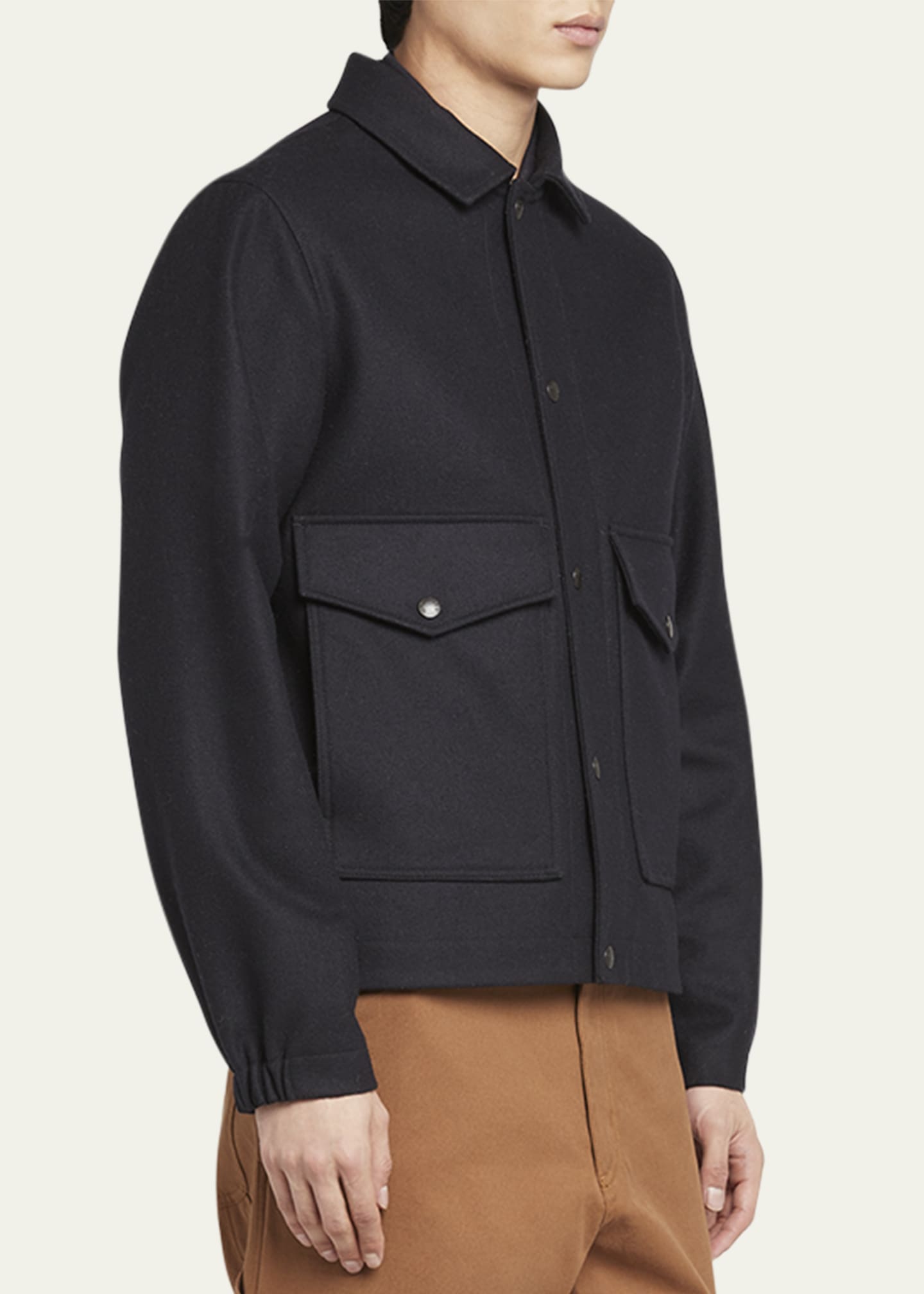 Moncler Men's Fredarola Wool Overshirt Image 4 of 5