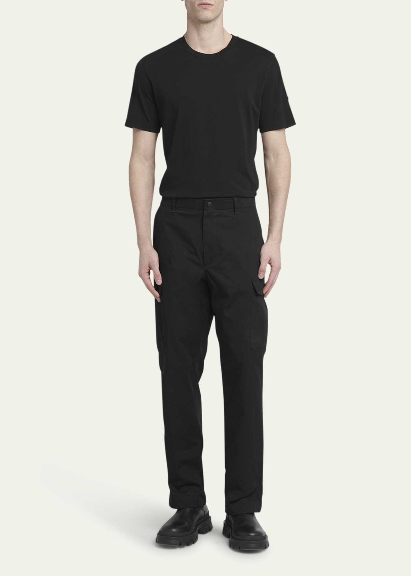 Moncler Men's Straight-Leg Stretch Cargo Trousers Image 2 of 5