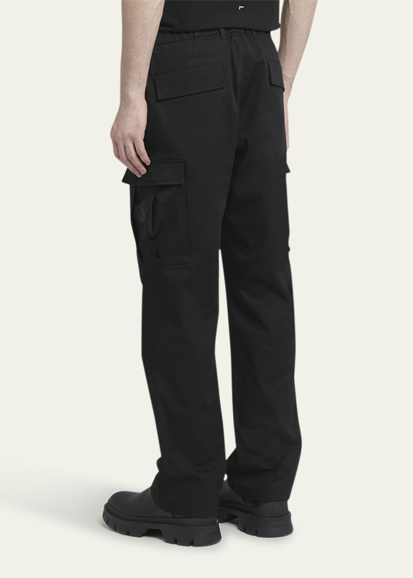 Moncler Men's Straight-Leg Stretch Cargo Trousers Image 3 of 5