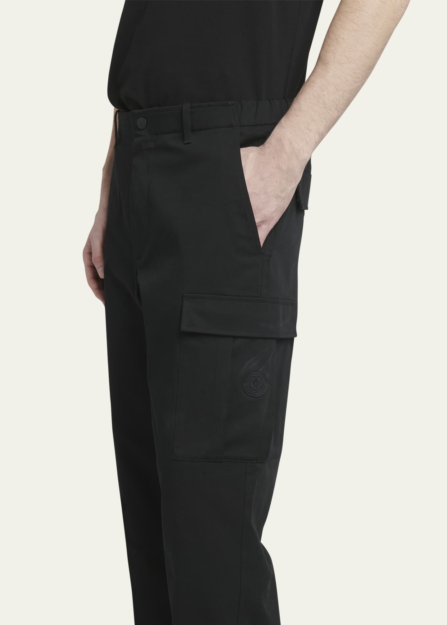 Moncler Men's Straight-Leg Stretch Cargo Trousers Image 5 of 5