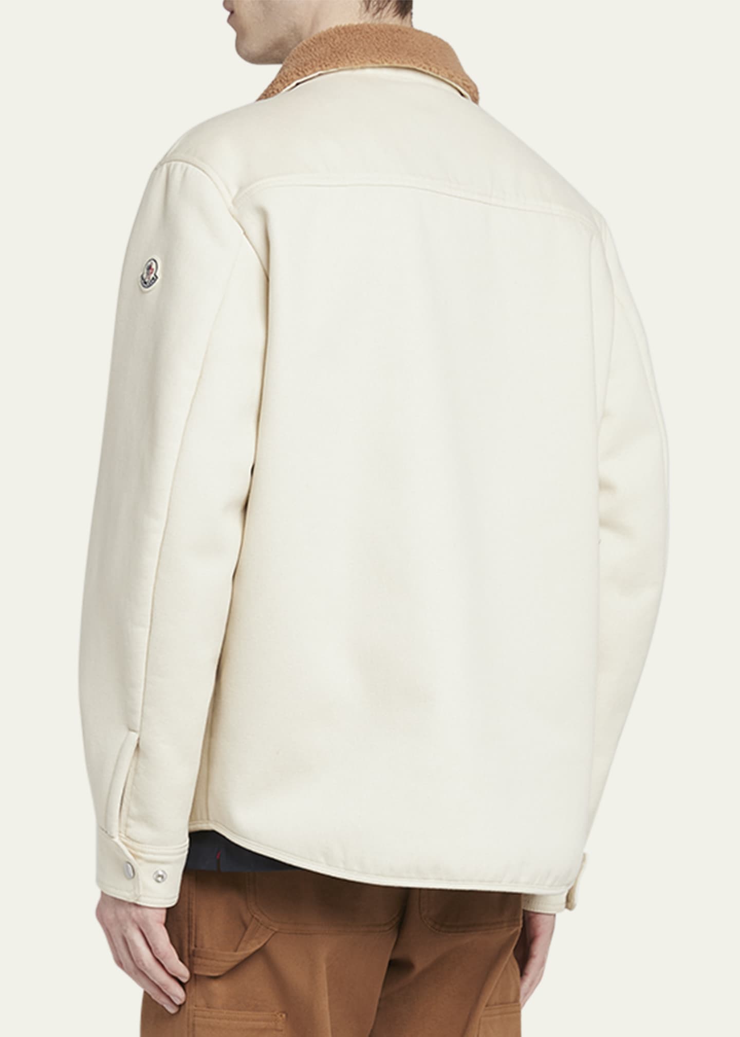 Moncler Men's Teddy Collar Shirt Jacket Image 3 of 5
