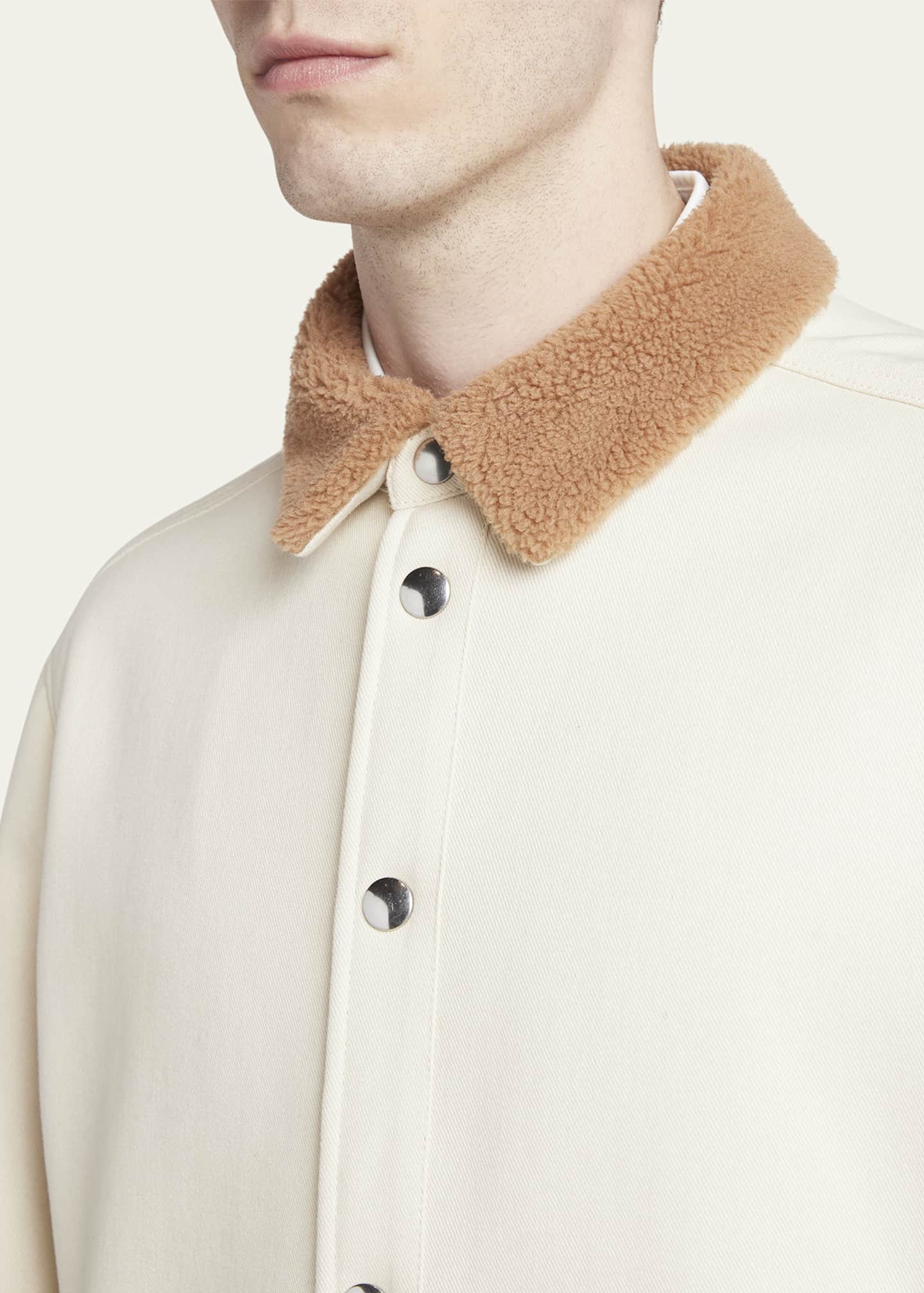 Moncler Men's Teddy Collar Shirt Jacket Image 5 of 5
