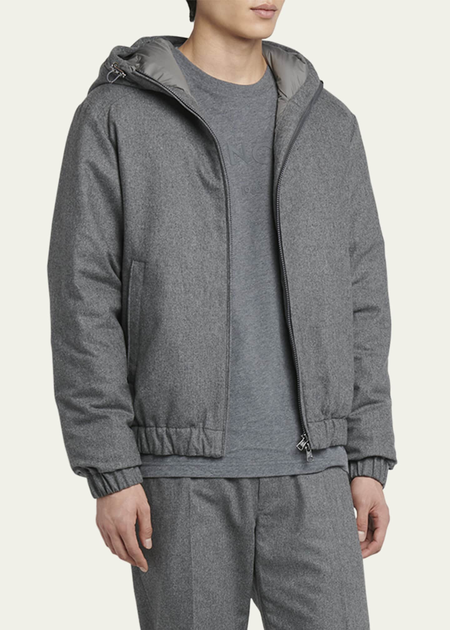 Moncler Men's Torrani Cashmere Down Jacket Image 4 of 5