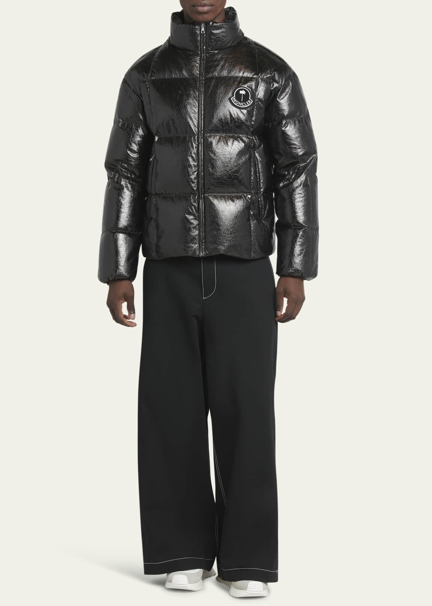Moncler Genius x Palm Angels Men's Crinkled Down Jacket Image 2 of 5