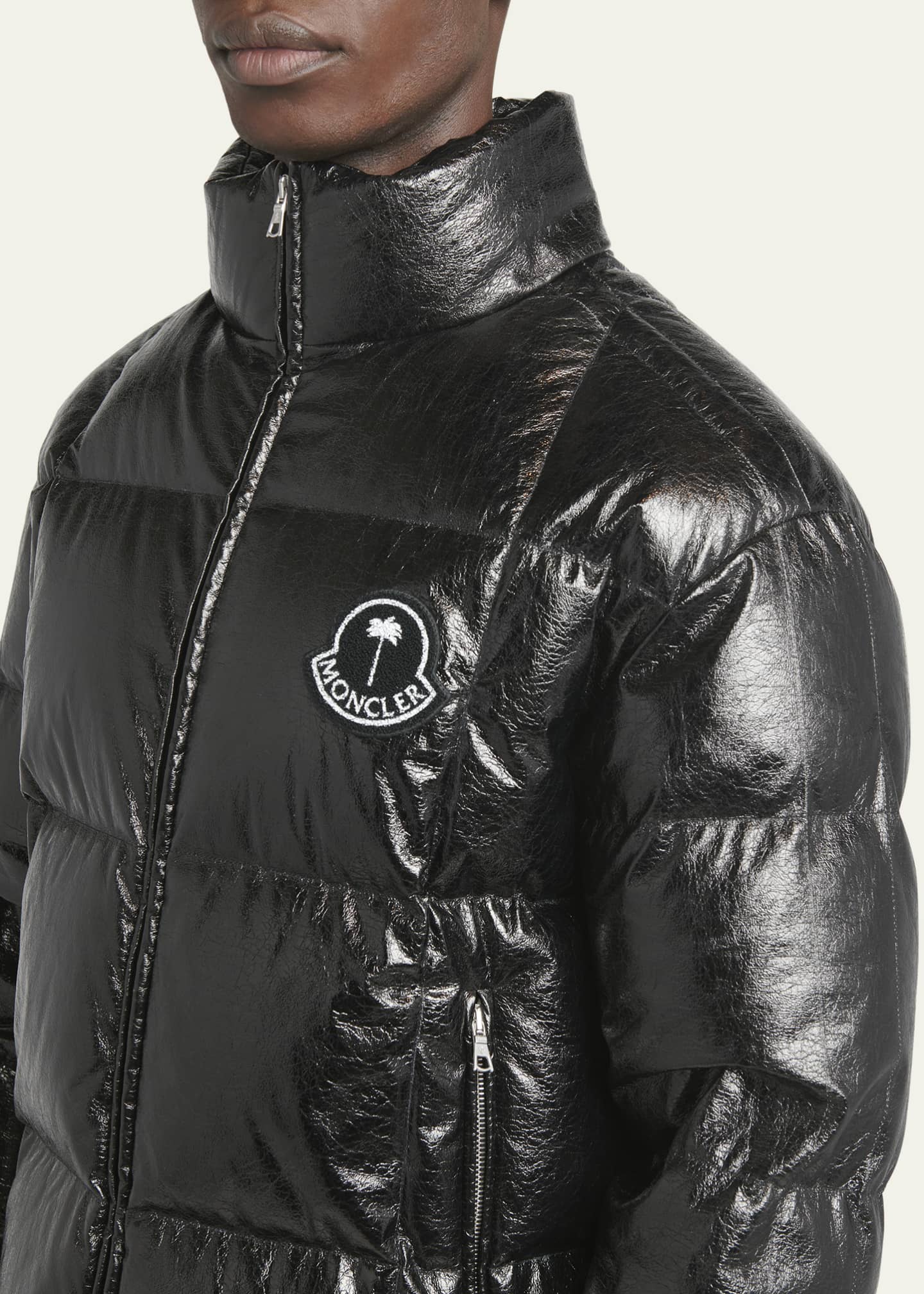 Moncler Genius x Palm Angels Men's Crinkled Down Jacket Image 5 of 5