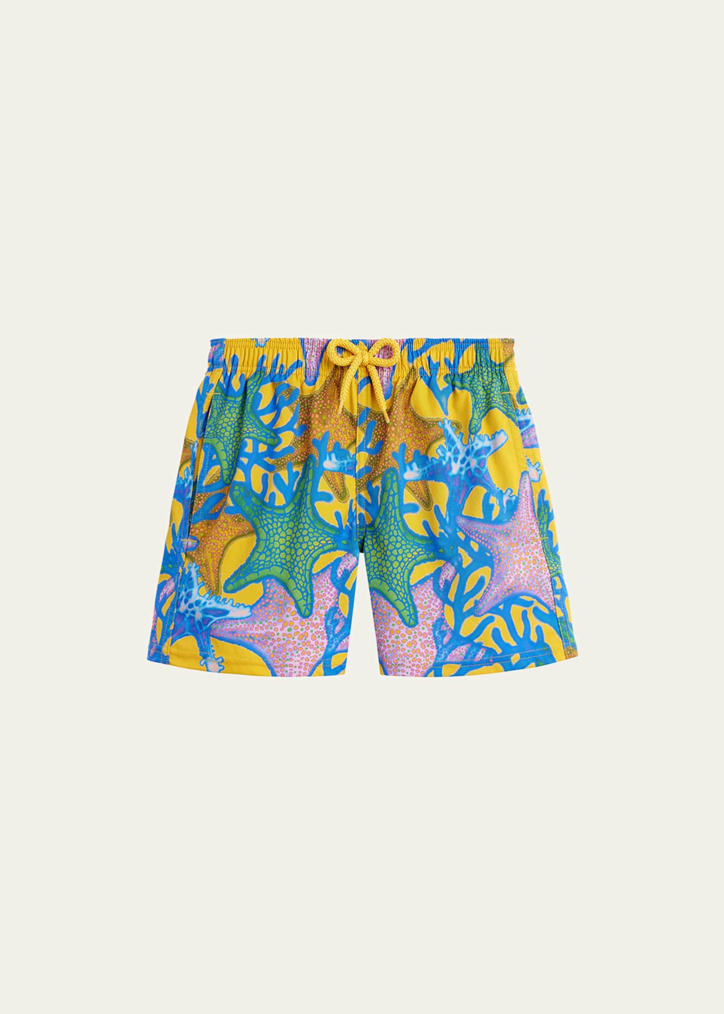Vilebrequin Boy's Glowed Star Swim Trunks, Size 2-14 Image 1 of 2