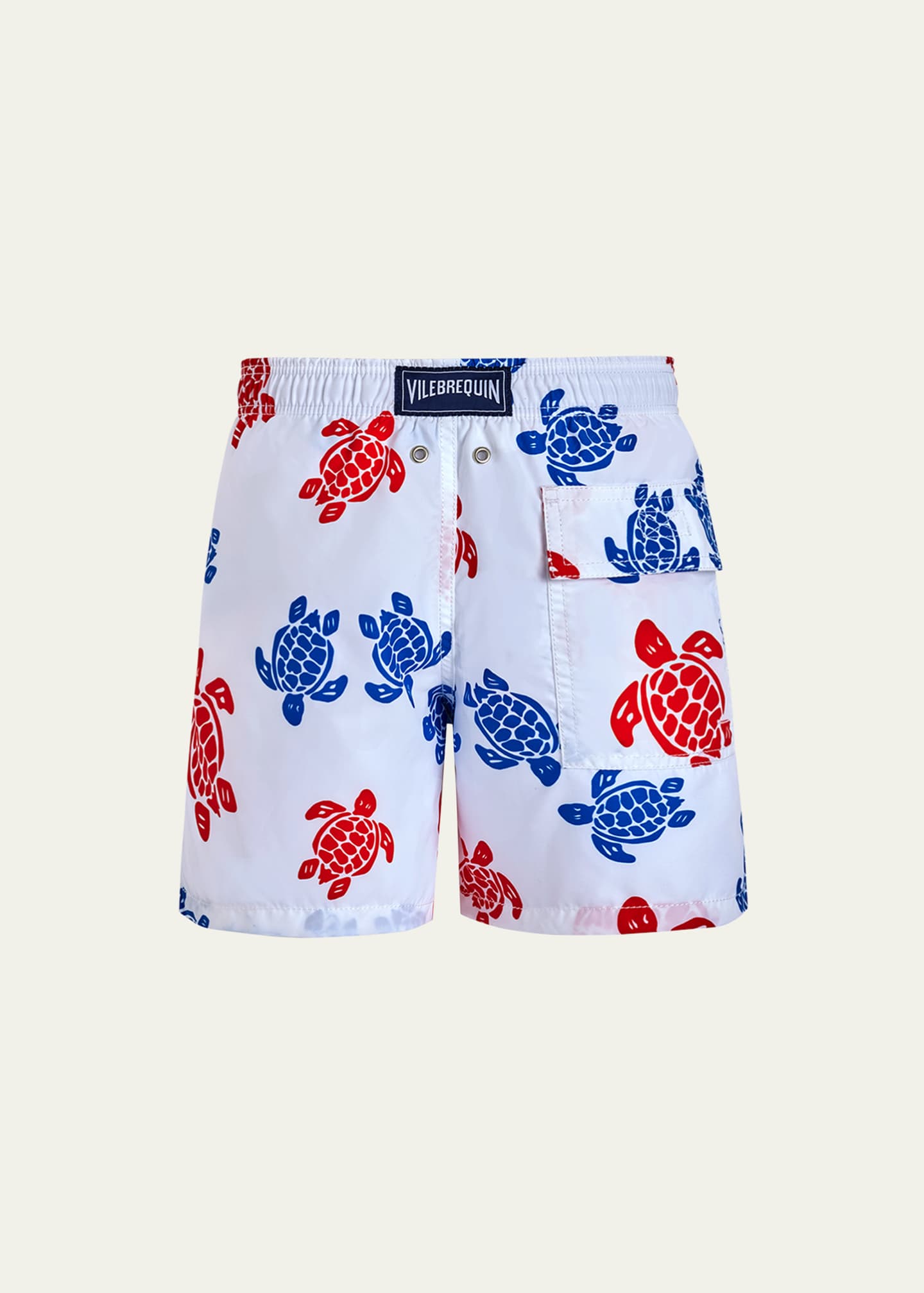 Vilebrequin Boy's Multicolor Turtle-Print Swim Shorts, Size 2-14 Image 2 of 2