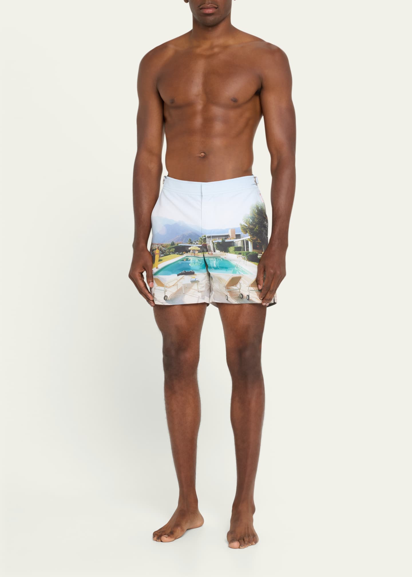 Orlebar Brown Men's Slim Aarons Photographic Bulldog Swim Shorts Image 2 of 5