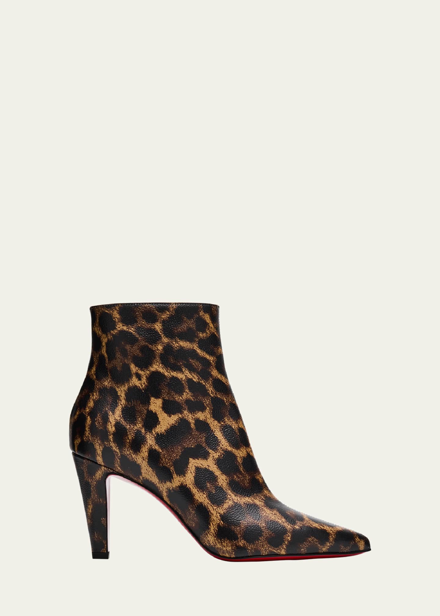 Christian louboutin leopard ankle boots on sale