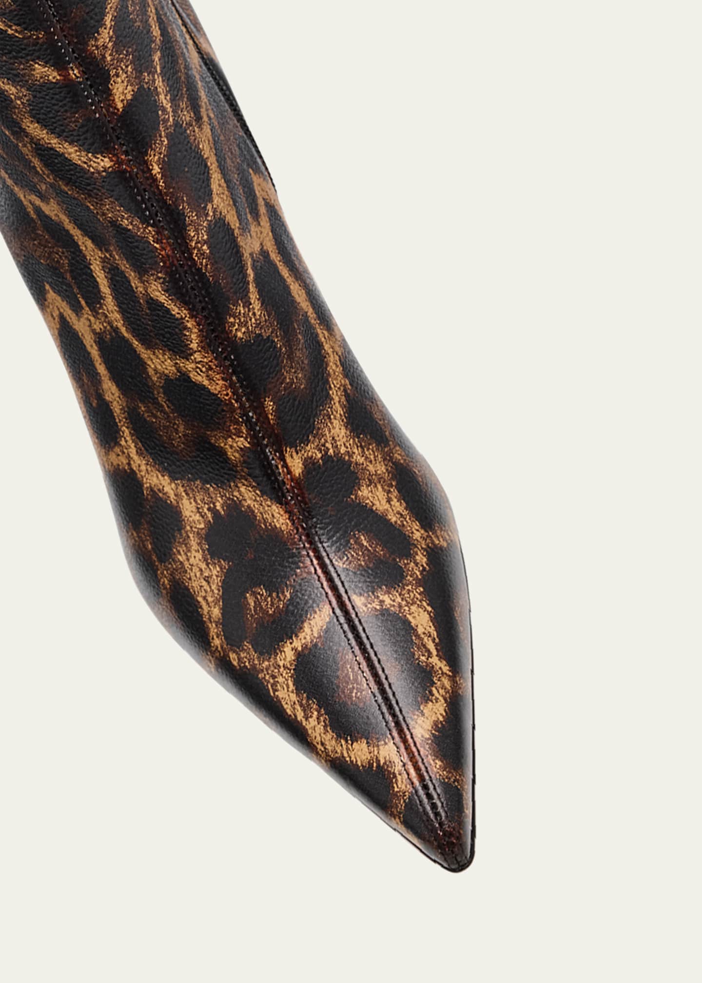 Christian louboutin leopard ankle boots shop