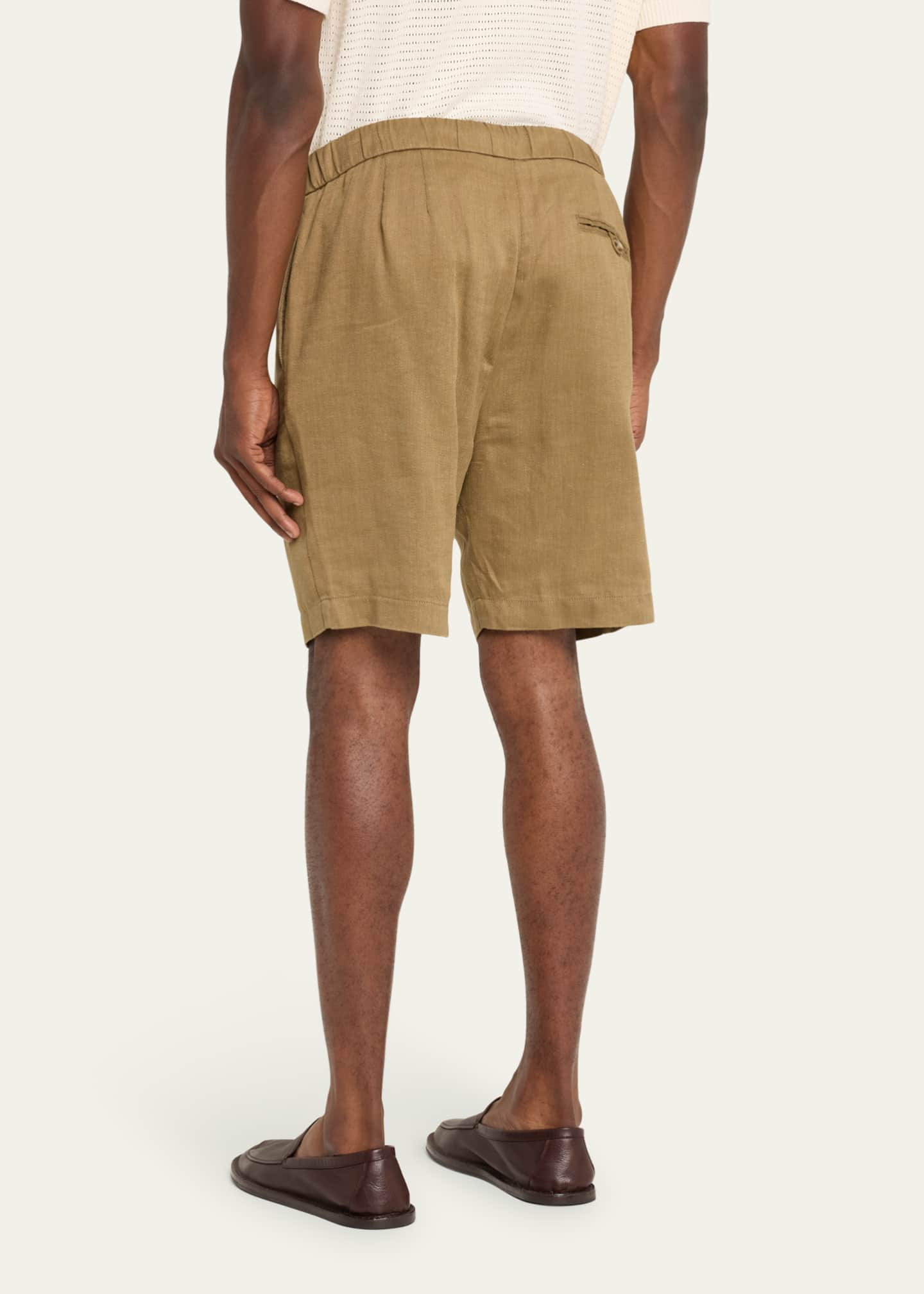 Frescobol Carioca Men's Felipe Linen Shorts Image 3 of 5