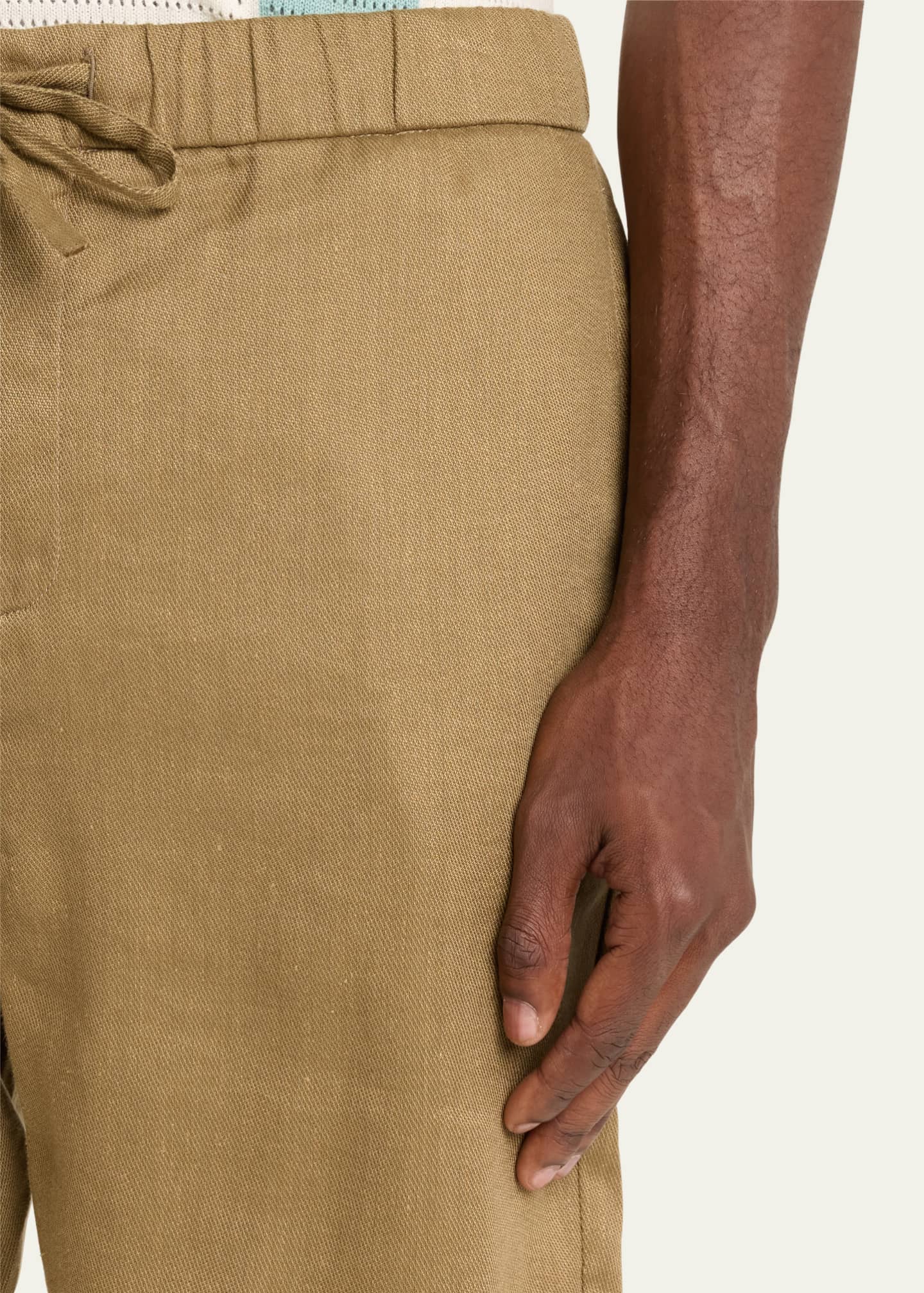 Frescobol Carioca Men's Felipe Linen Shorts Image 5 of 5