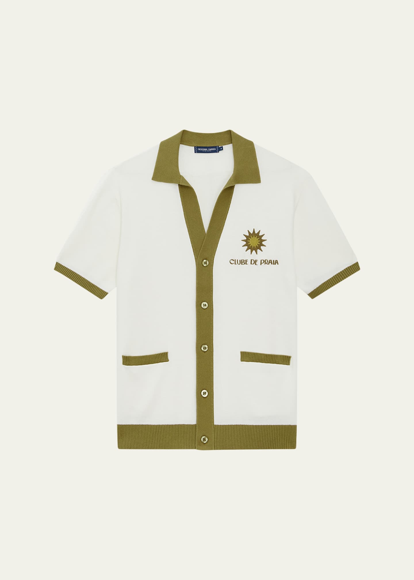 Frescobol Carioca Men's Romero Embroidered Button-Down Shirt