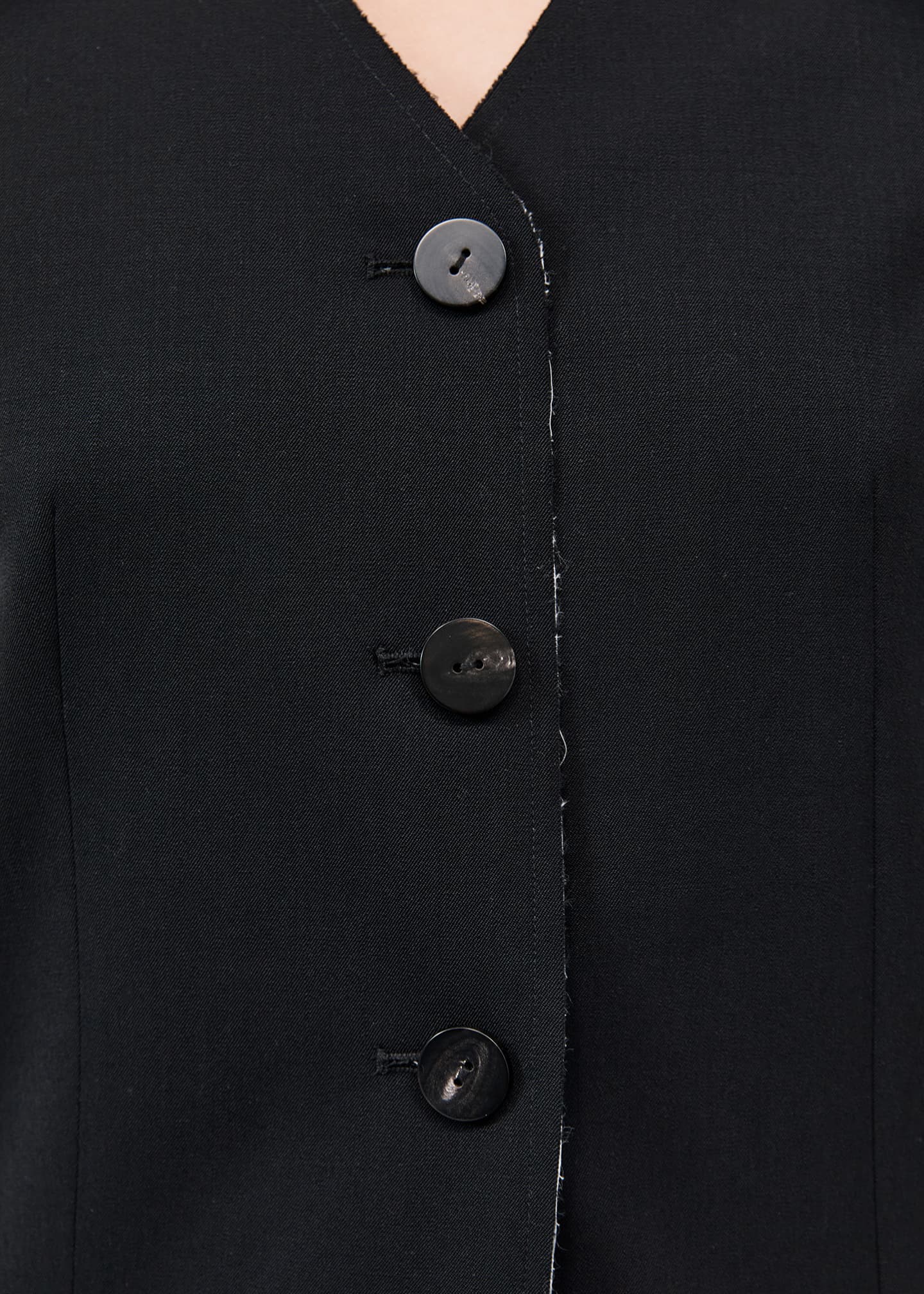 St. Agni Collarless Raw Edge Blazer Image 5 of 5
